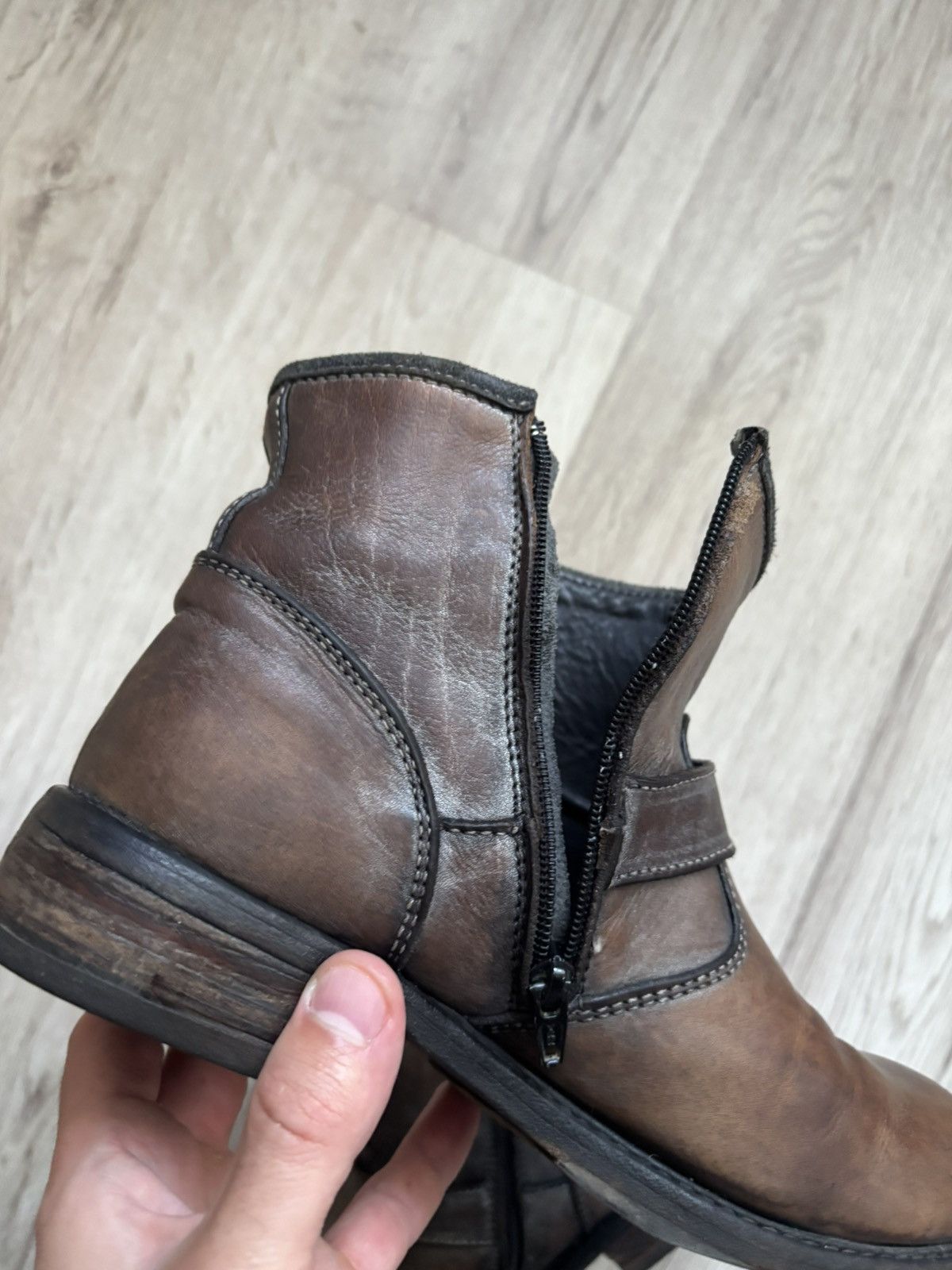MoMA MOMA Brown Distressed Leather Ankle Boots Women’s Size 39 Size US 8.5 / IT 38.5 - 18 Thumbnail