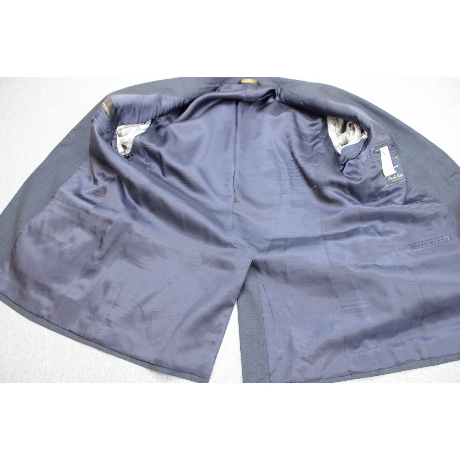 Brooks Brothers Brooks Brothers Blazer Mens 42L Blue Fitzgerald 100% Wool Size 42L - 4 Thumbnail