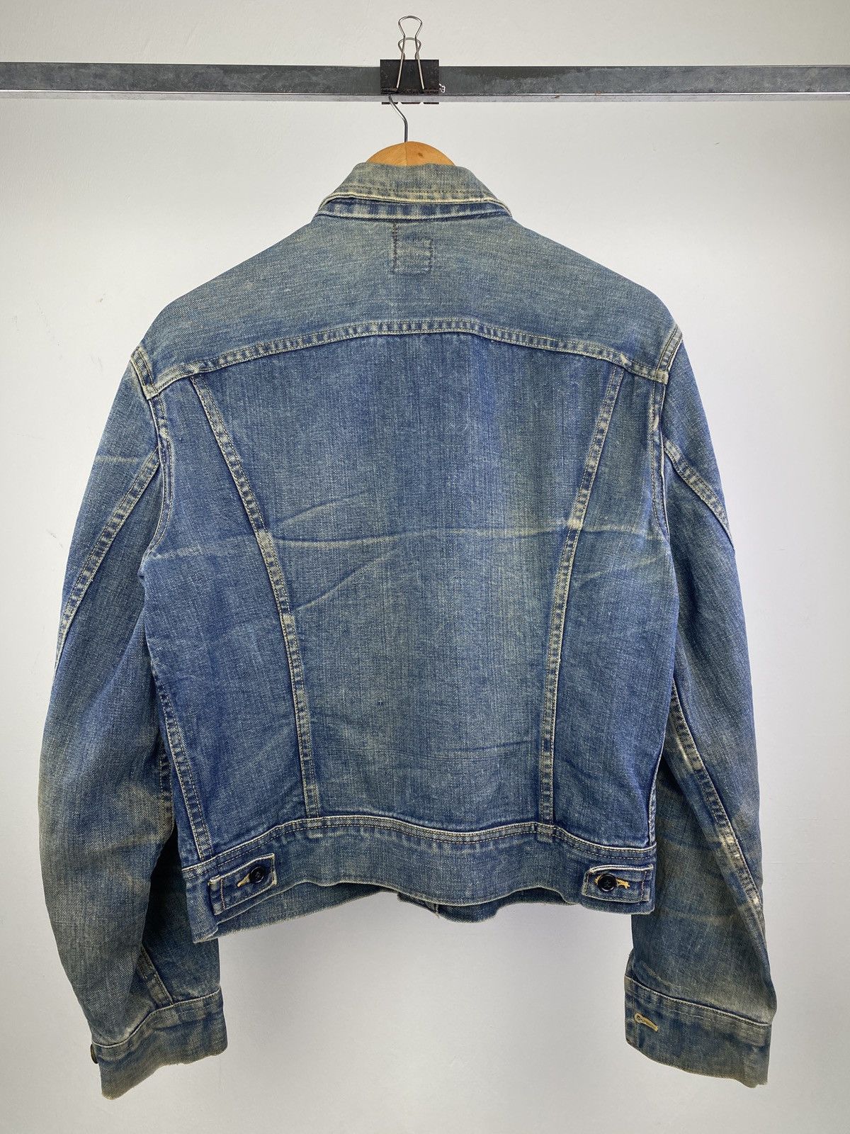 Lee Vintage 70s Lee 101-J Sanforized Denim Jacket Distressed Size US M / EU 48-50 / 2 - 2 Thumbnail