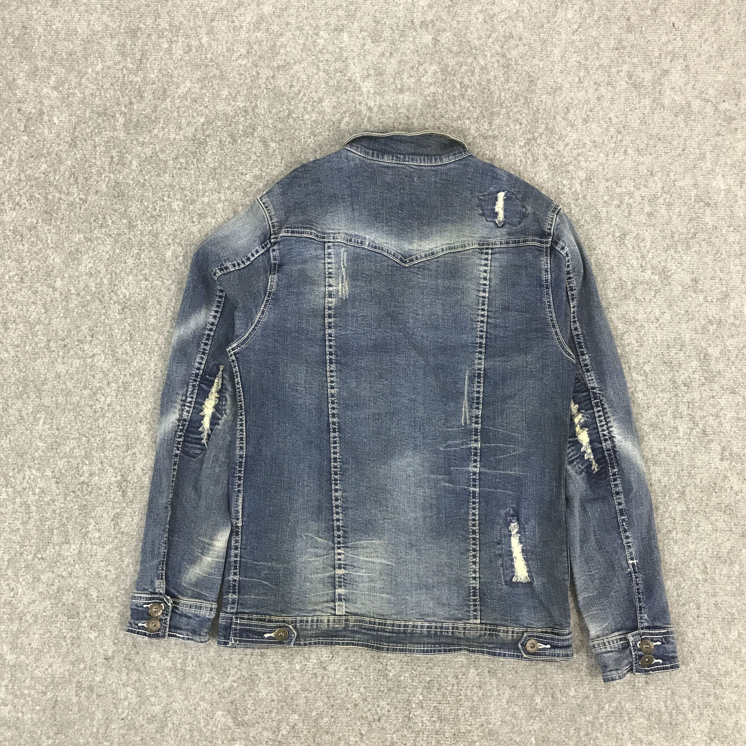 Japanese Brand GAVARIA DISTRESSET DESIGN BUTTON JACKET Size US L / EU 52-54 / 3 - 2 Thumbnail