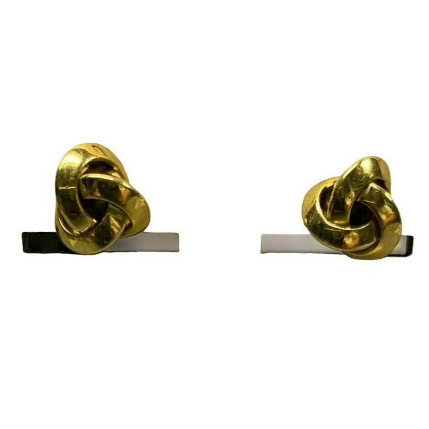 Monet Monet Gold Tone Love Knot Stud Pierced Earrings Grailed