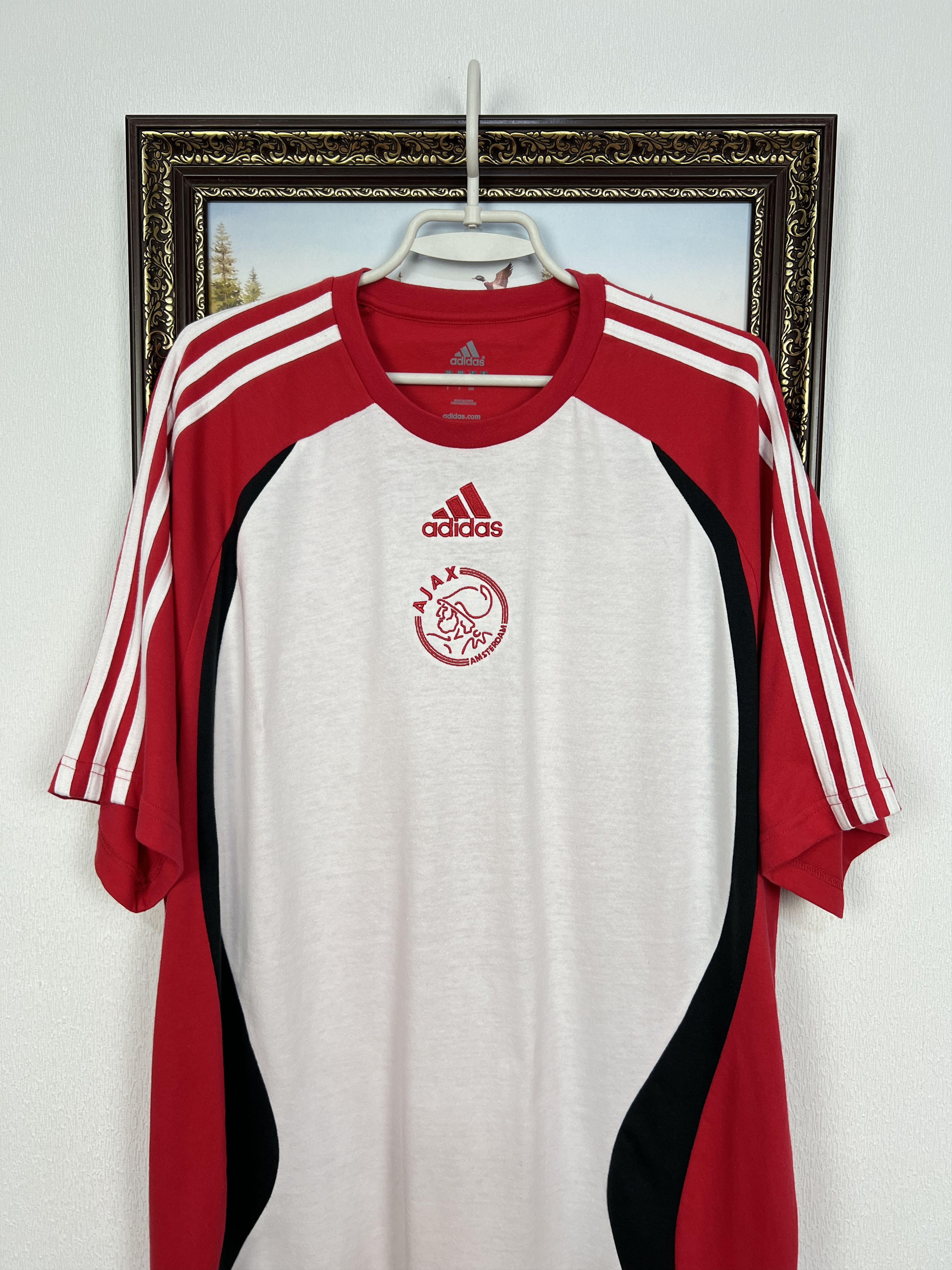 Vintage Adidas Ajax Amsterdam Train Football Shirt Soccer