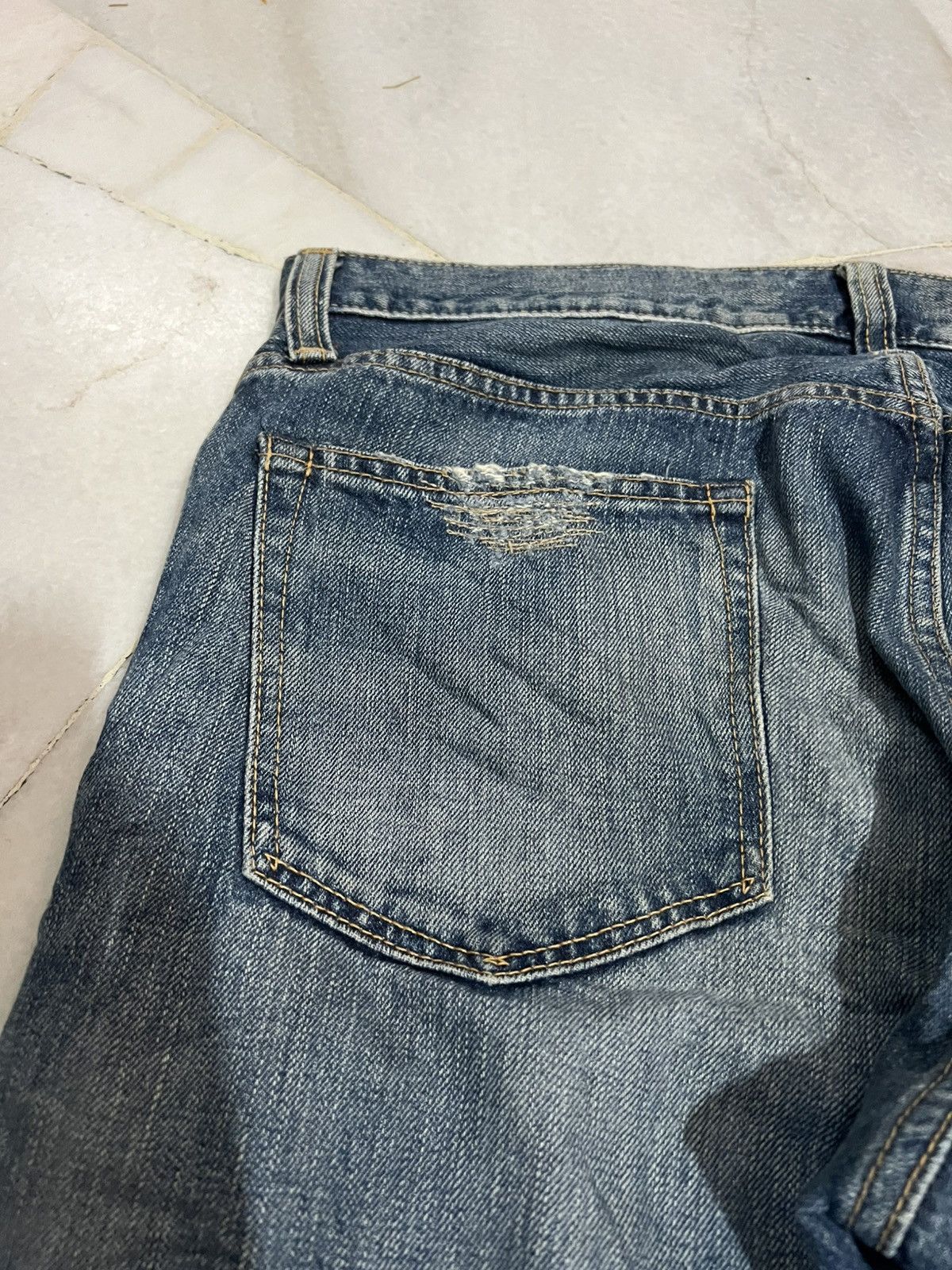 If Six Was Nine × Le Grande Bleu (L.G.B.) × Seditionaries 🌈Flare Japanese Back Number Distressed Jean Ripped Size US 34 / EU 50 - 14 Thumbnail