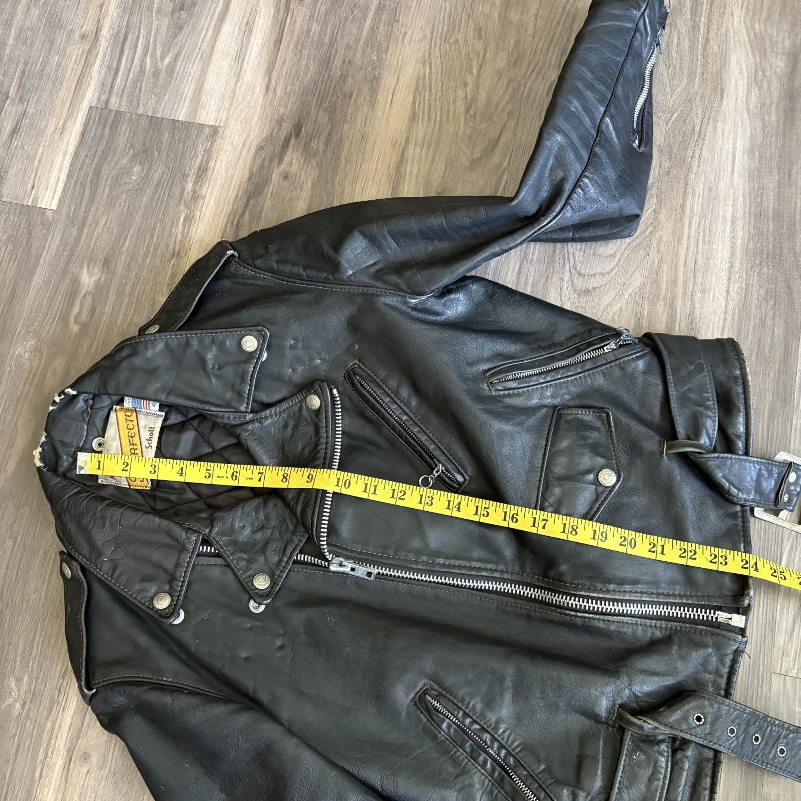 Schott × Vintage Vintage Schott Perfecto 618 Steer Hide Leather Jacket 40 Size US M / EU 48-50 / 2 - 4 Thumbnail