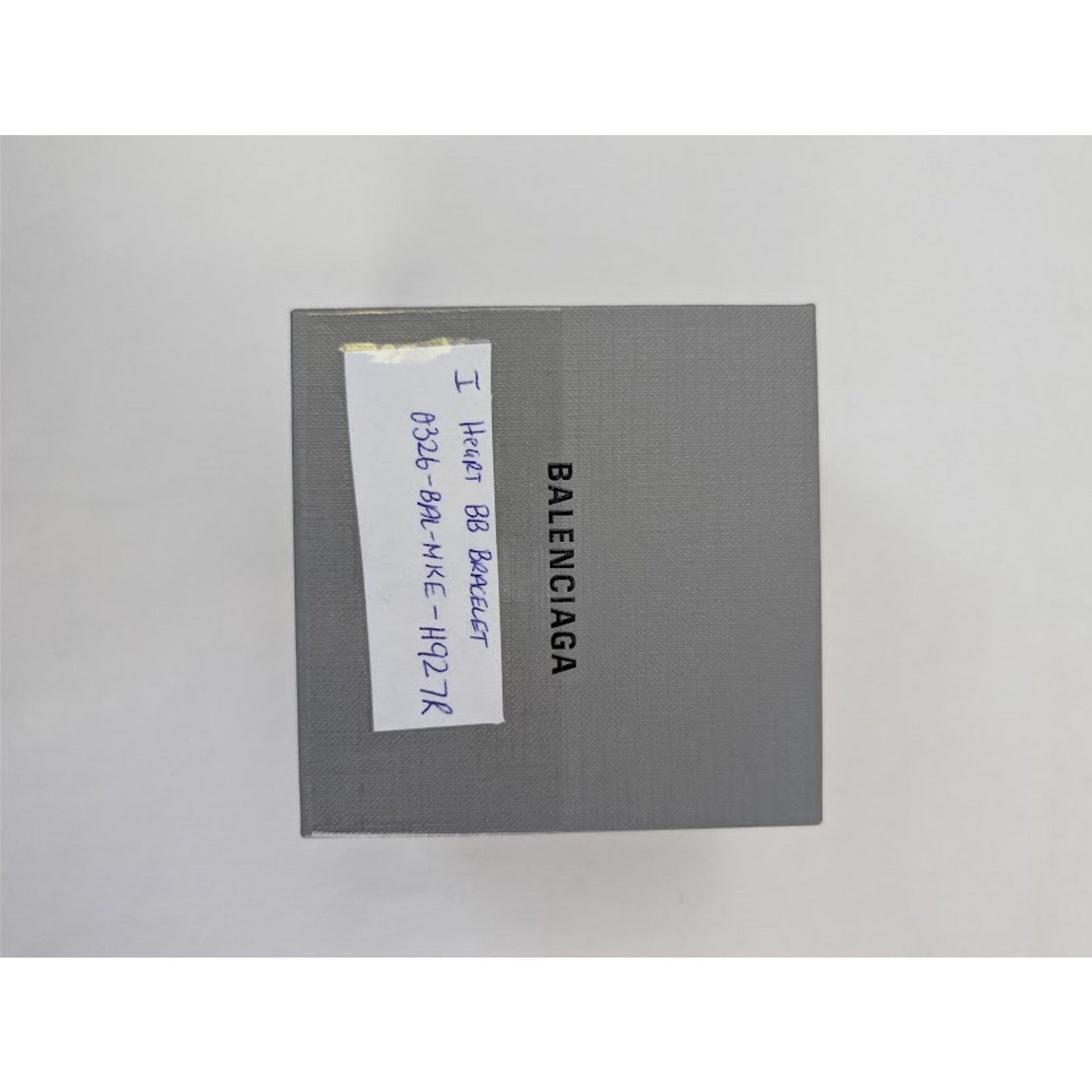 Balenciaga o1rshd1 / 555 / Size: OS / I Heart BB Bracelet Black / White Size ONE SIZE - 10 Thumbnail