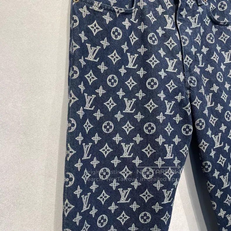 Louis Vuitton Louis Vuitton Three-flower full-print jeans Size US 30 / EU 46 - 3 Thumbnail