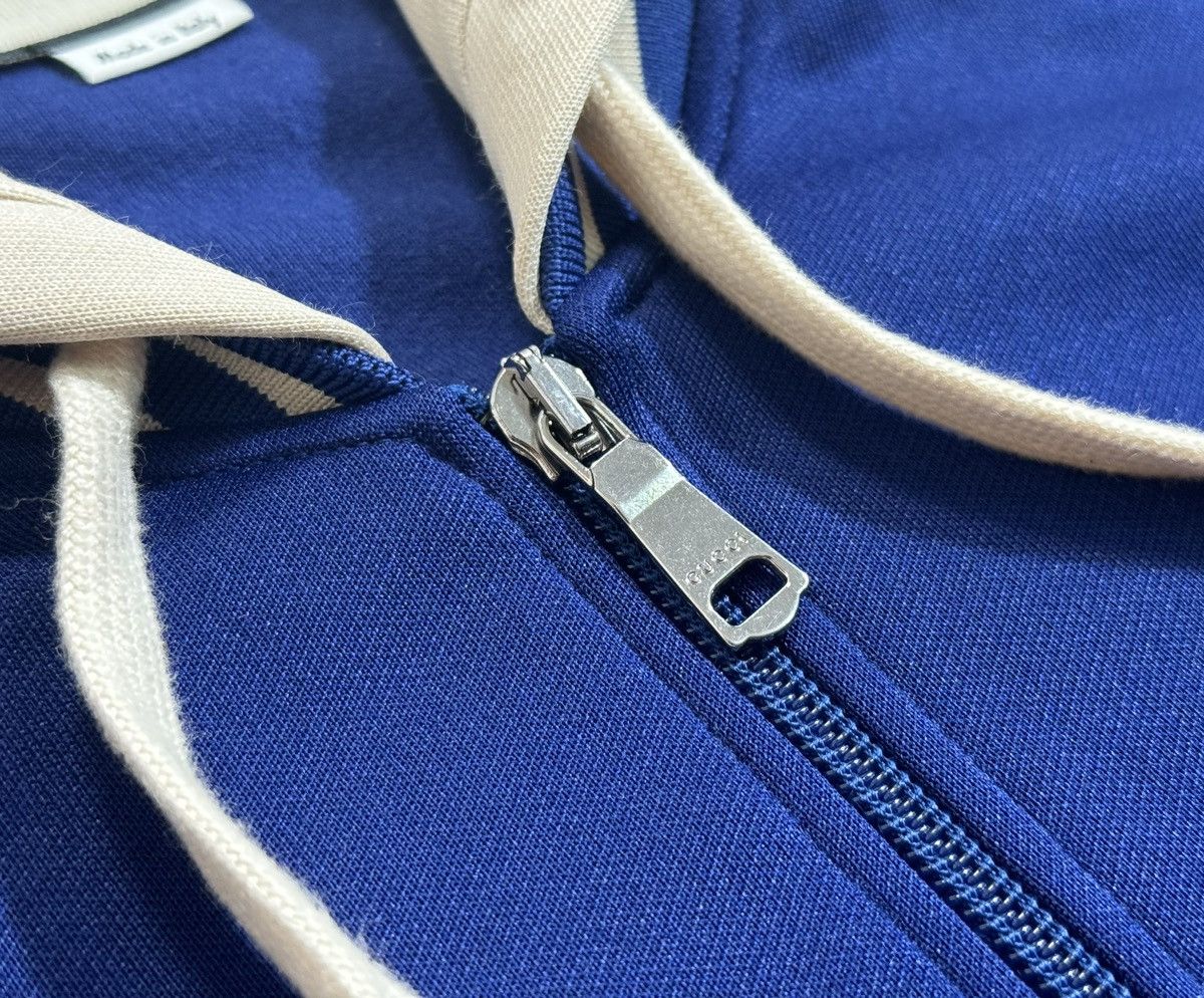 Gucci Gucci Logo Tape Hooded Cotton Blend Bomber Size US L / EU 52-54 / 3 - 7 Thumbnail