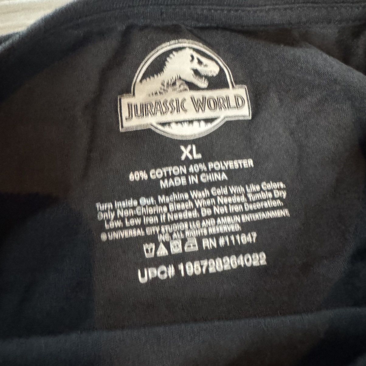 Vintage Jurassic Park T Shirt Mens Sz XL 1993 Tour Size US XL / EU 56 / 4 - 4 Thumbnail