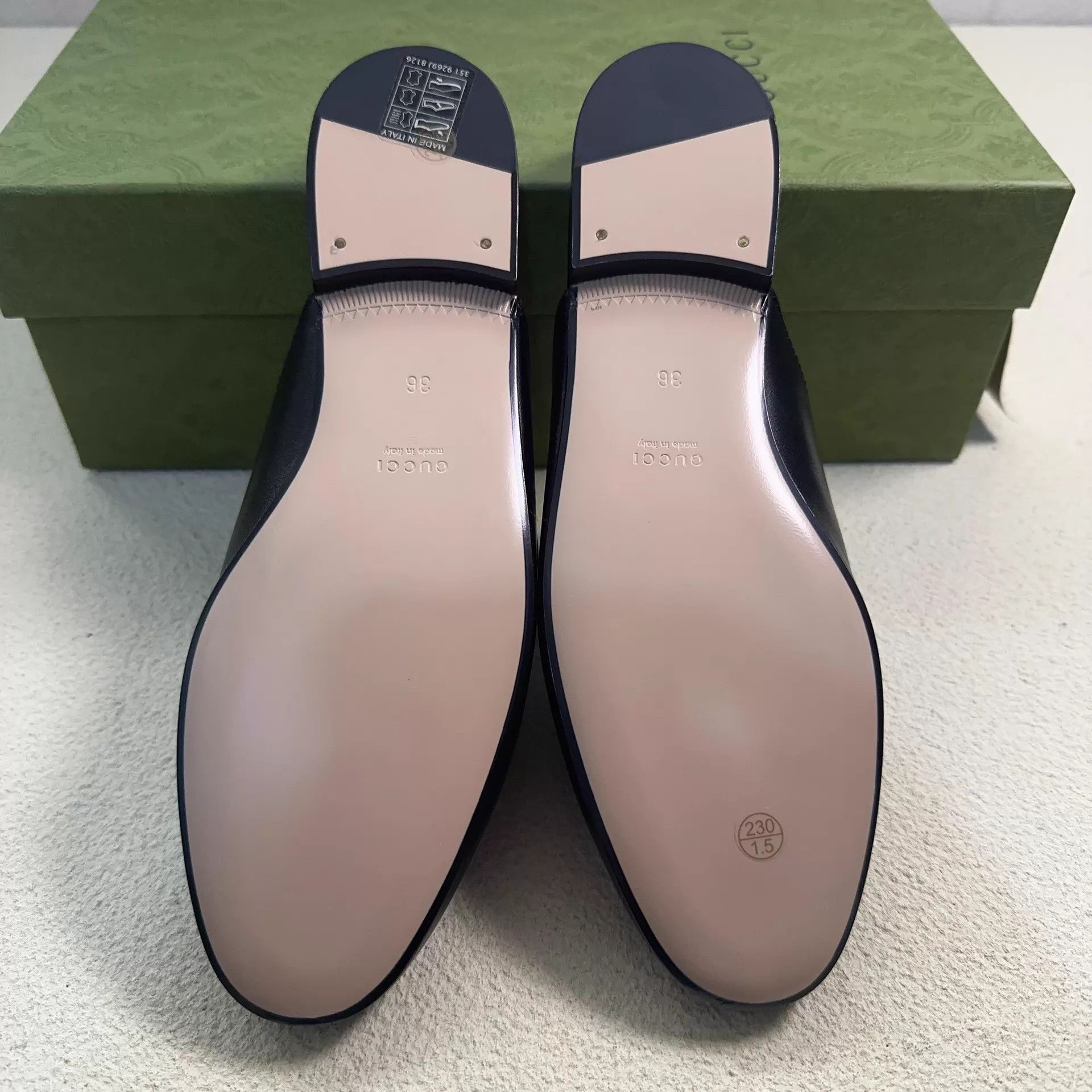 Gucci GUCCI Princetown Horsebit Women's Black Slippers Size US 5.5 / IT 35.5 - 4 Thumbnail