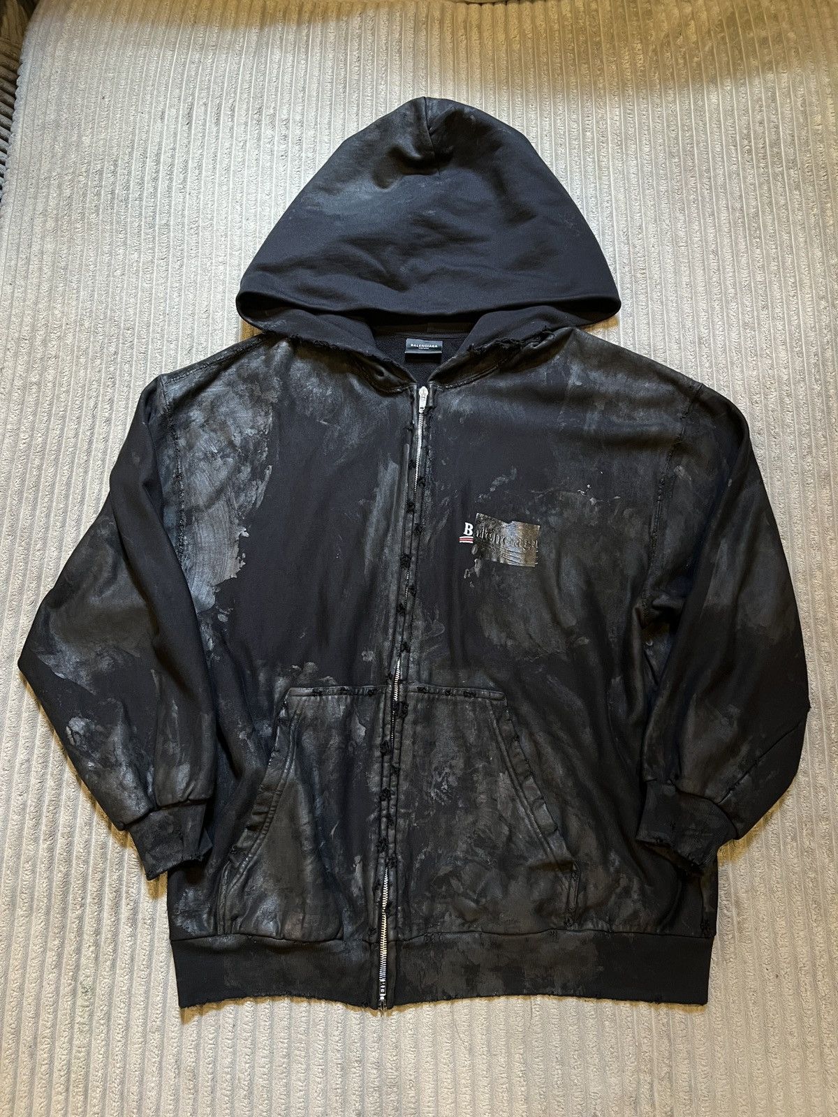 Balenciaga Balenciaga Mud Gaffer Zip Hoodie | Grailed