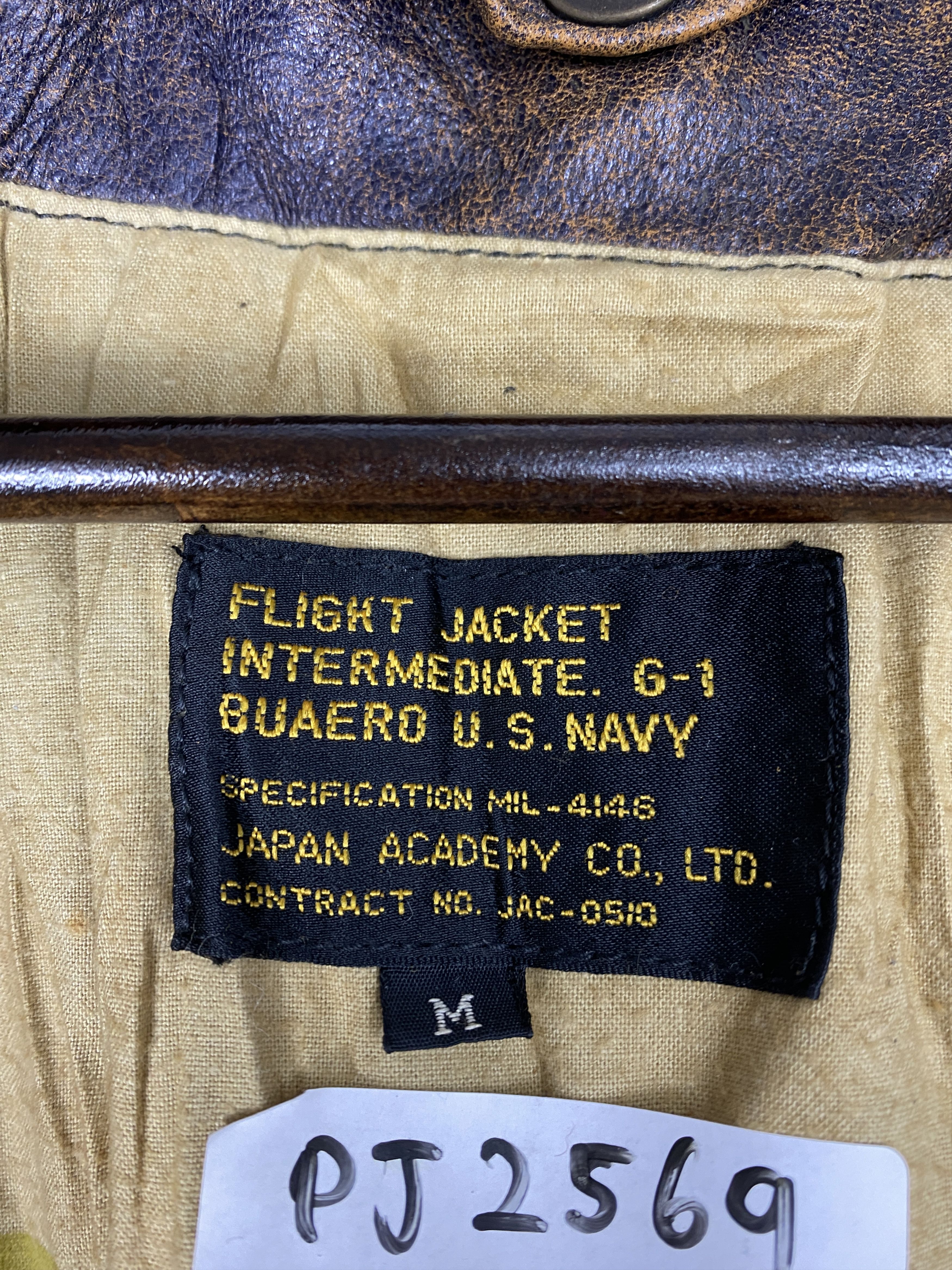 Vintage Vintage US Navy Military Flight Leather Jacket PJ2569 Size US M / EU 48-50 / 2 - 10 Thumbnail