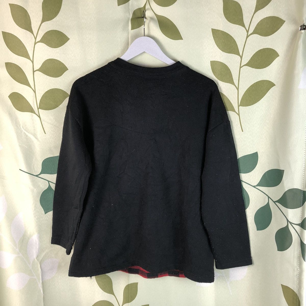 Japanese Brand Panda and A Bear Red checkered Sweatshirt #7468 Size L / US 10 / IT 46 - 12 Thumbnail