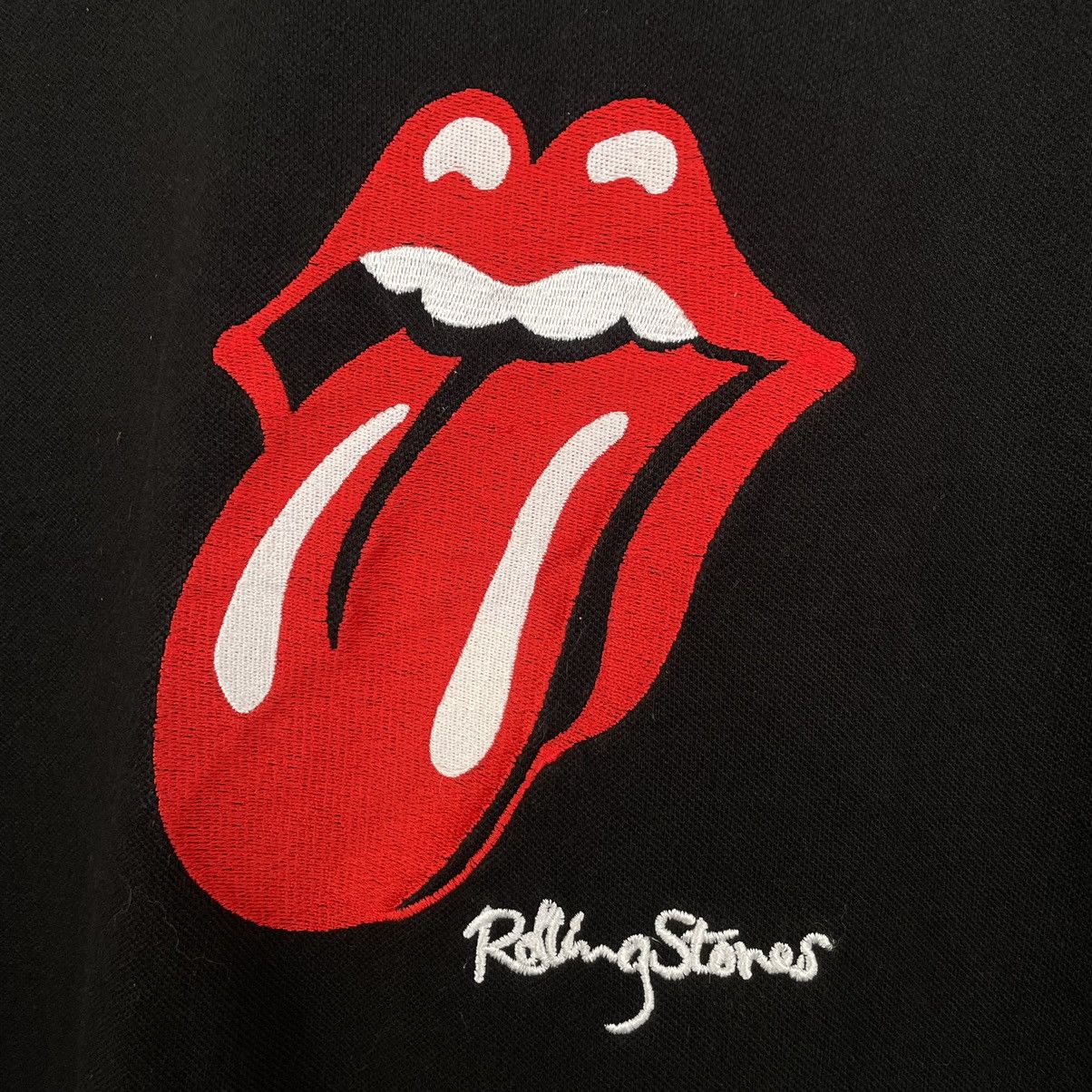 Band Tees × The Rolling Stones The Rolling Stones Big Embroidery Logo Polo T Shirt Size US S / EU 44-46 / 1 - 2 Thumbnail