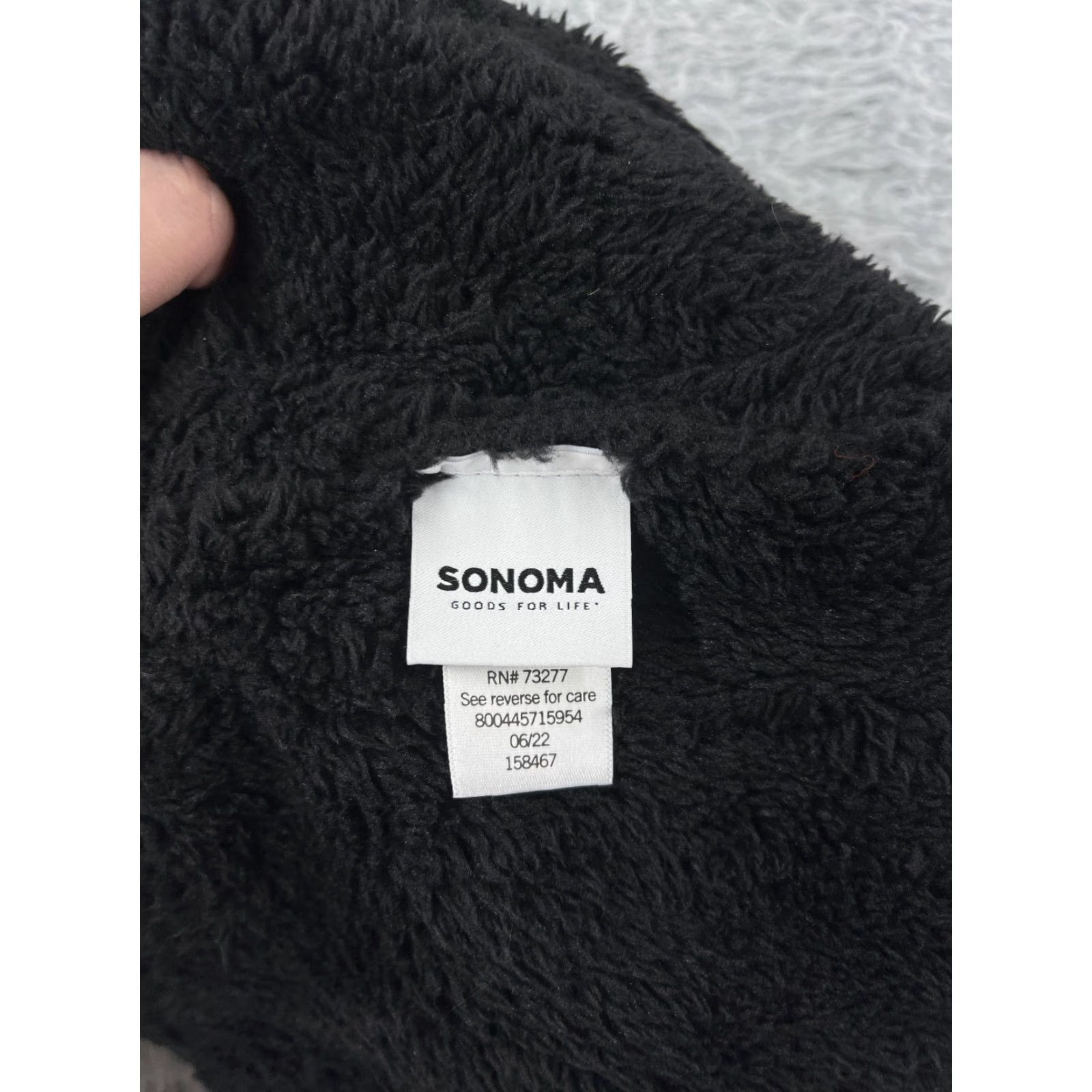 Vintage Sonoma Beanie Adult One Size Black Cable Knit Polyester Lined Ski Pom Size ONE SIZE - 7 Thumbnail