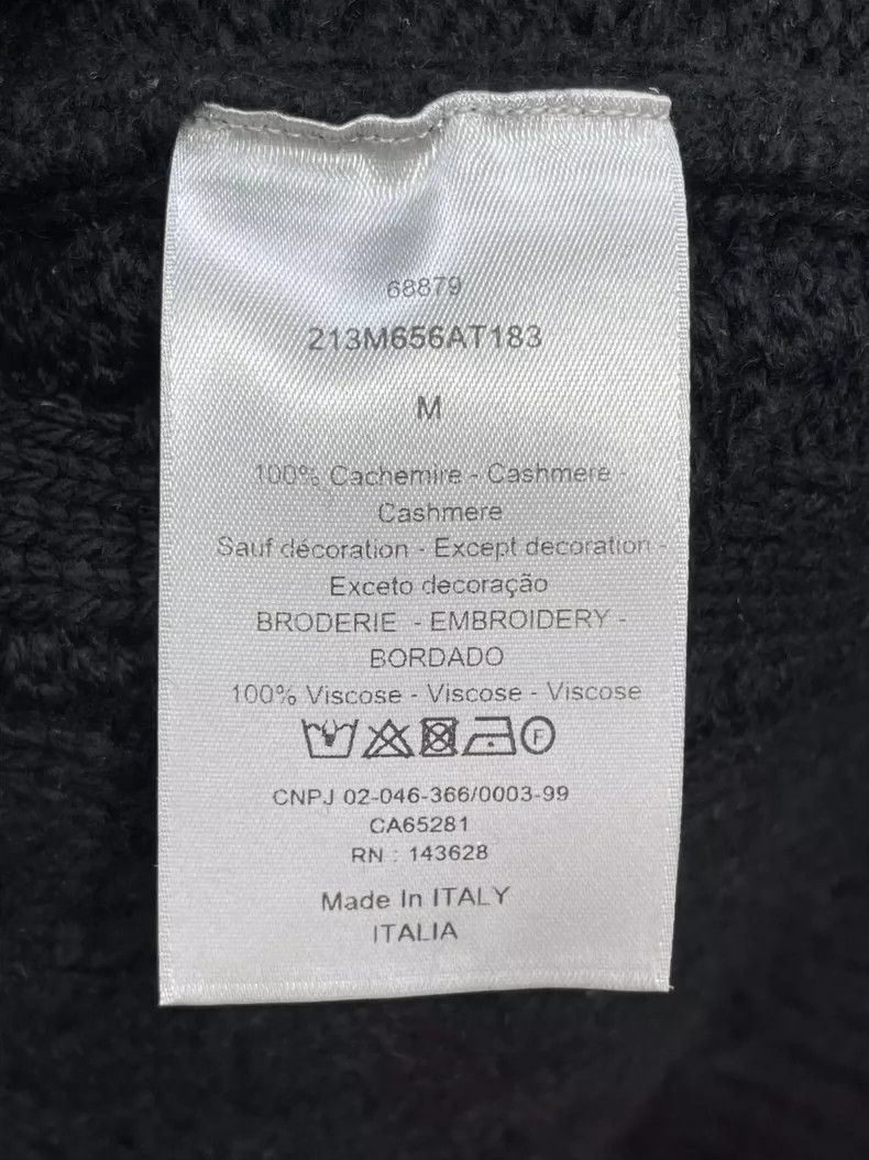 Dior Dior Black embroidered CD knitted jacquard sweater 2504-Nex Size US M / EU 48-50 / 2 - 7 Thumbnail