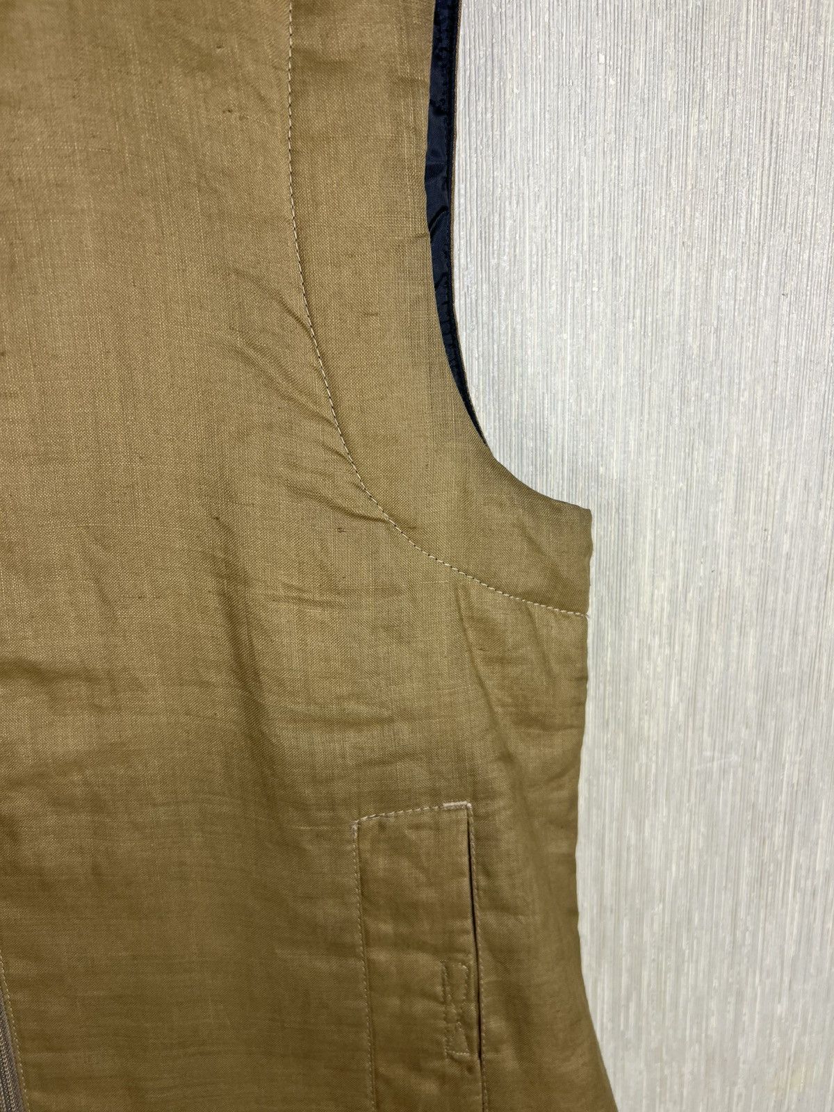Dirk Bikkembergs Vintage 90s Dirk Bikkembergs linen buckle vest sleeveless Size M / US 6-8 / IT 42-44 - 10 Thumbnail