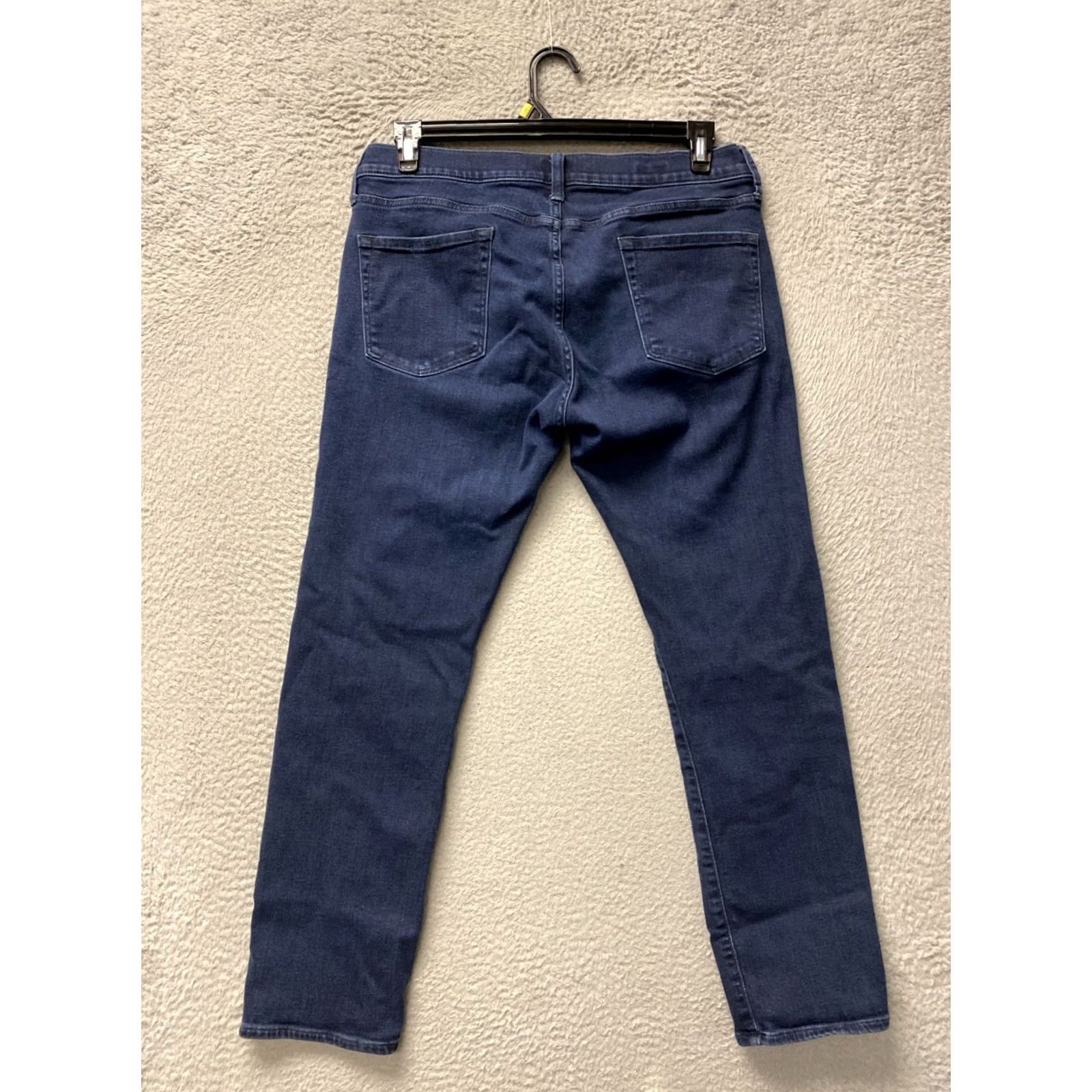 J.Crew J.CREW Jeans Slim Fit Dark Wash Denim Cotton 33x30 Mens Regular 770 Logo Button Rise Mid Blue Size US 33 - 6 Thumbnail