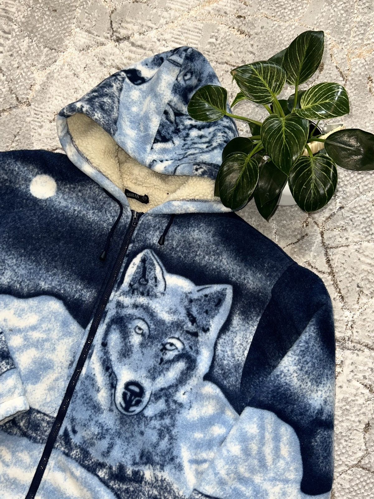 Vintage VINTAGE Y2K OVERSIZE RARE SHERPA FLEECE WOLF ANIMAL ANIMALS Size US XL / EU 56 / 4 - 3 Thumbnail