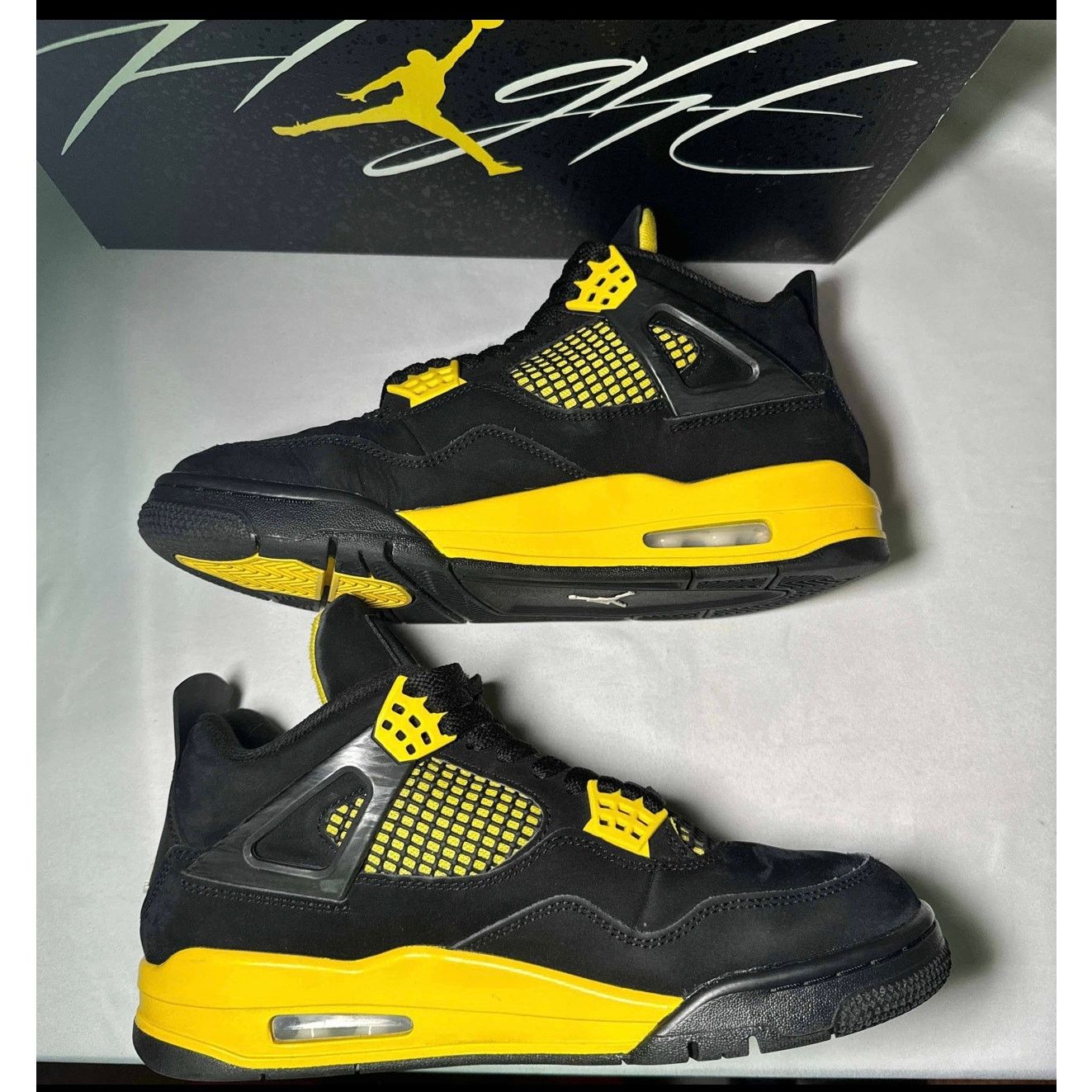 Jordan Brand × Nike Size 8 - Nike Air Jordan 4 Retro Thunder 2023 Men's Shoes Size US 8 / EU 41 - 3 Thumbnail