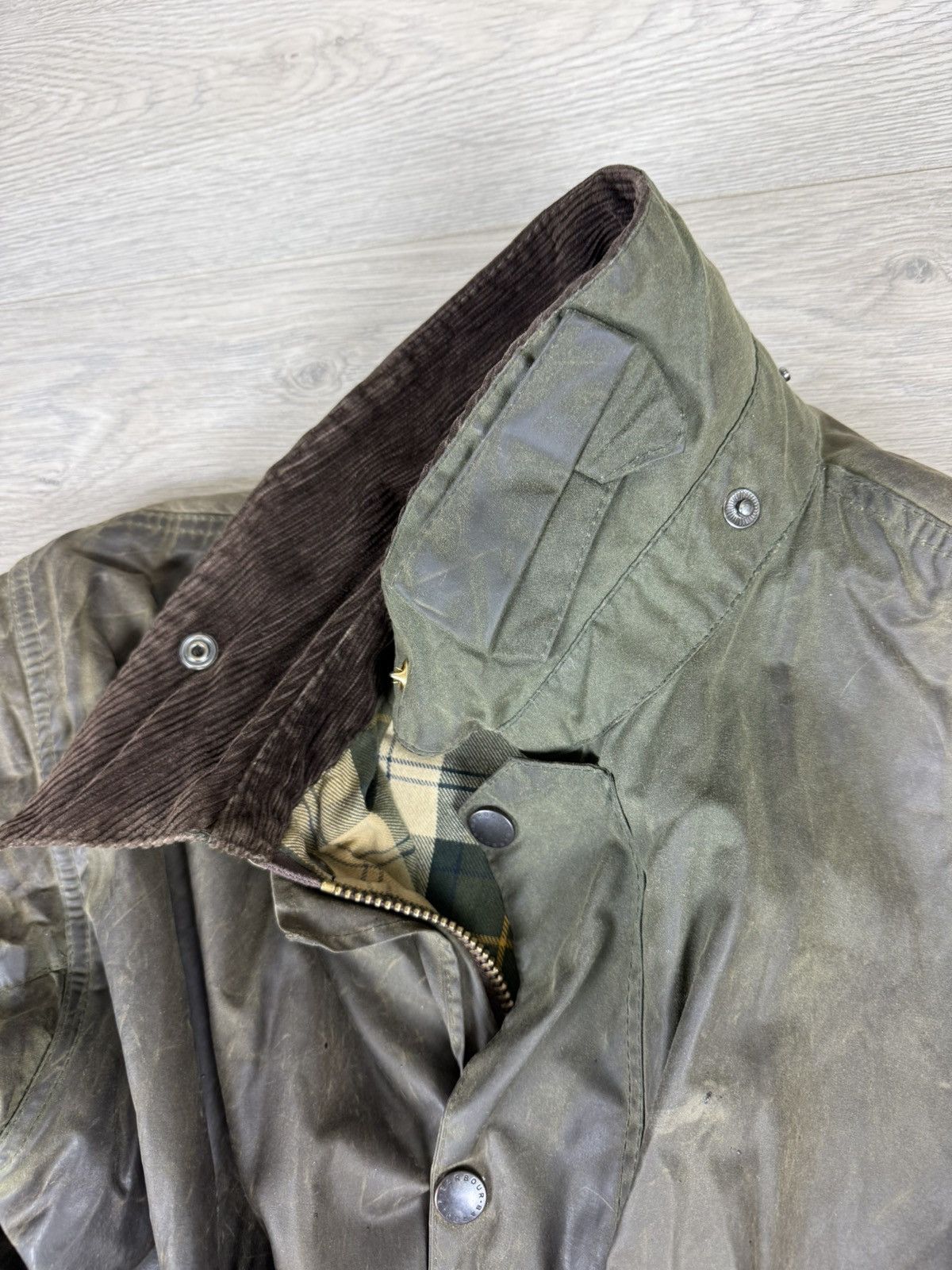 Barbour Barbour Wax Cotton Border Jacket Size US XL / EU 56 / 4 - 11 Thumbnail
