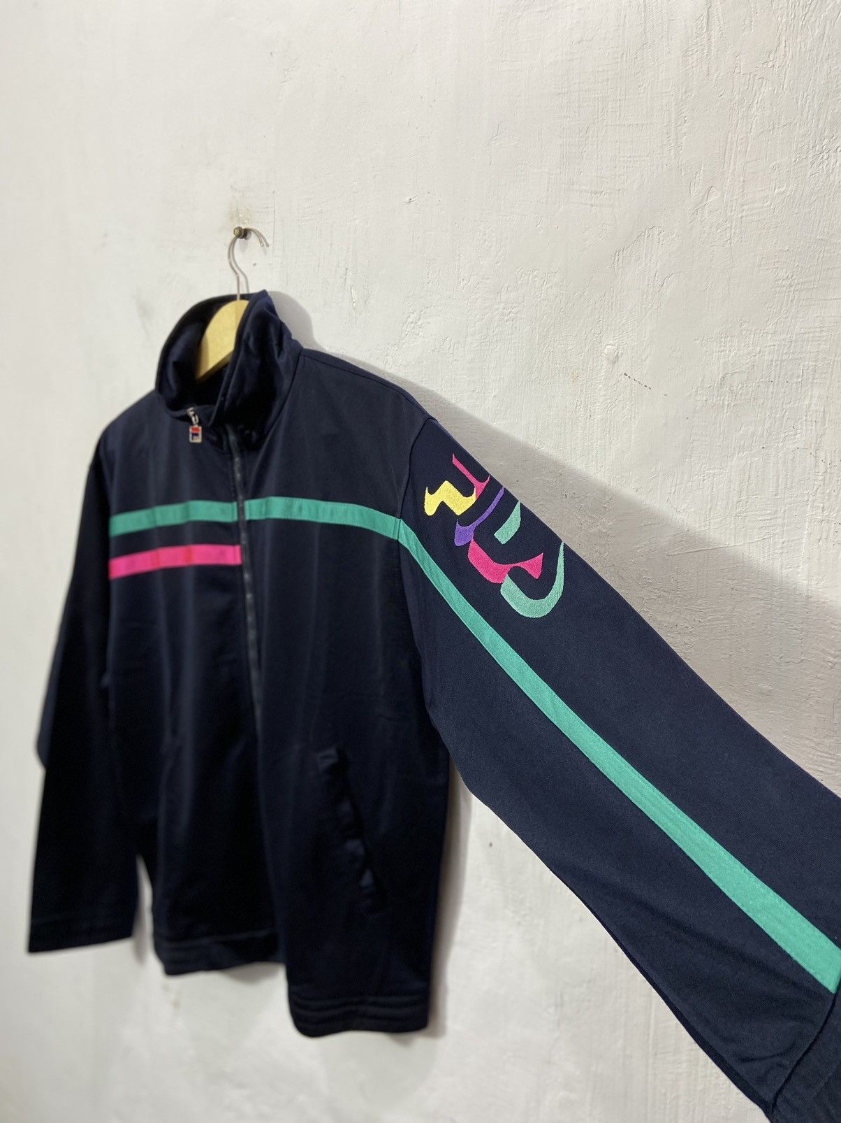 Fila Vintage Fila Spellout Embroidered Track Jacket Size US L / EU 52-54 / 3 - 10 Thumbnail