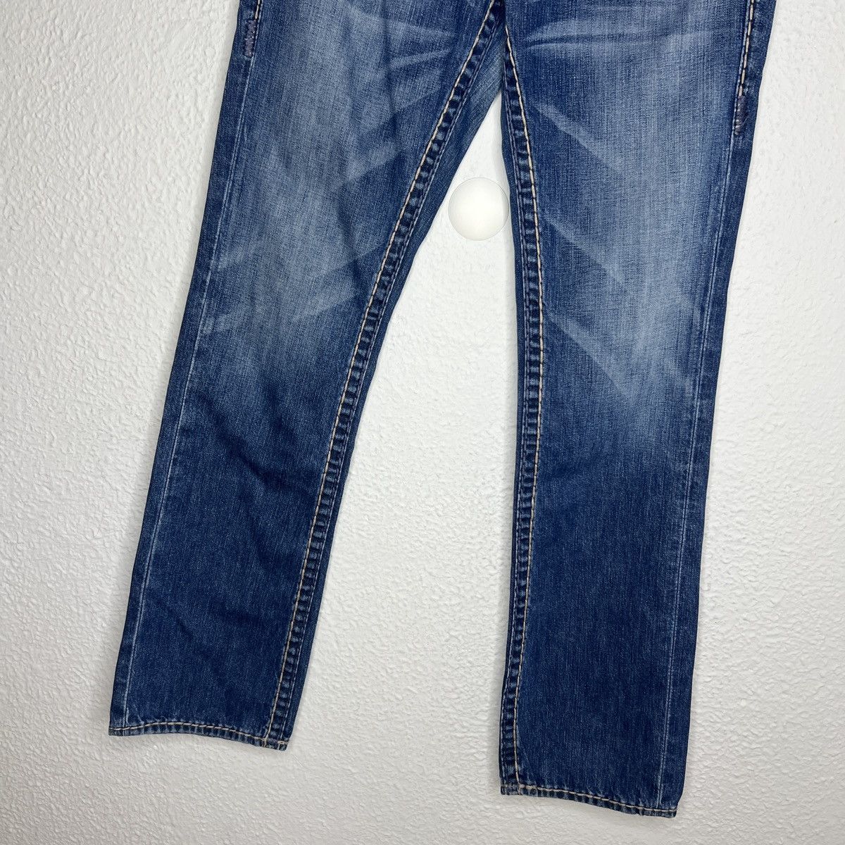 True Religion × Vintage True Religion Denim Jeans Trousers Pants Embroidered Logo Size US 32 / EU 48 - 6 Thumbnail