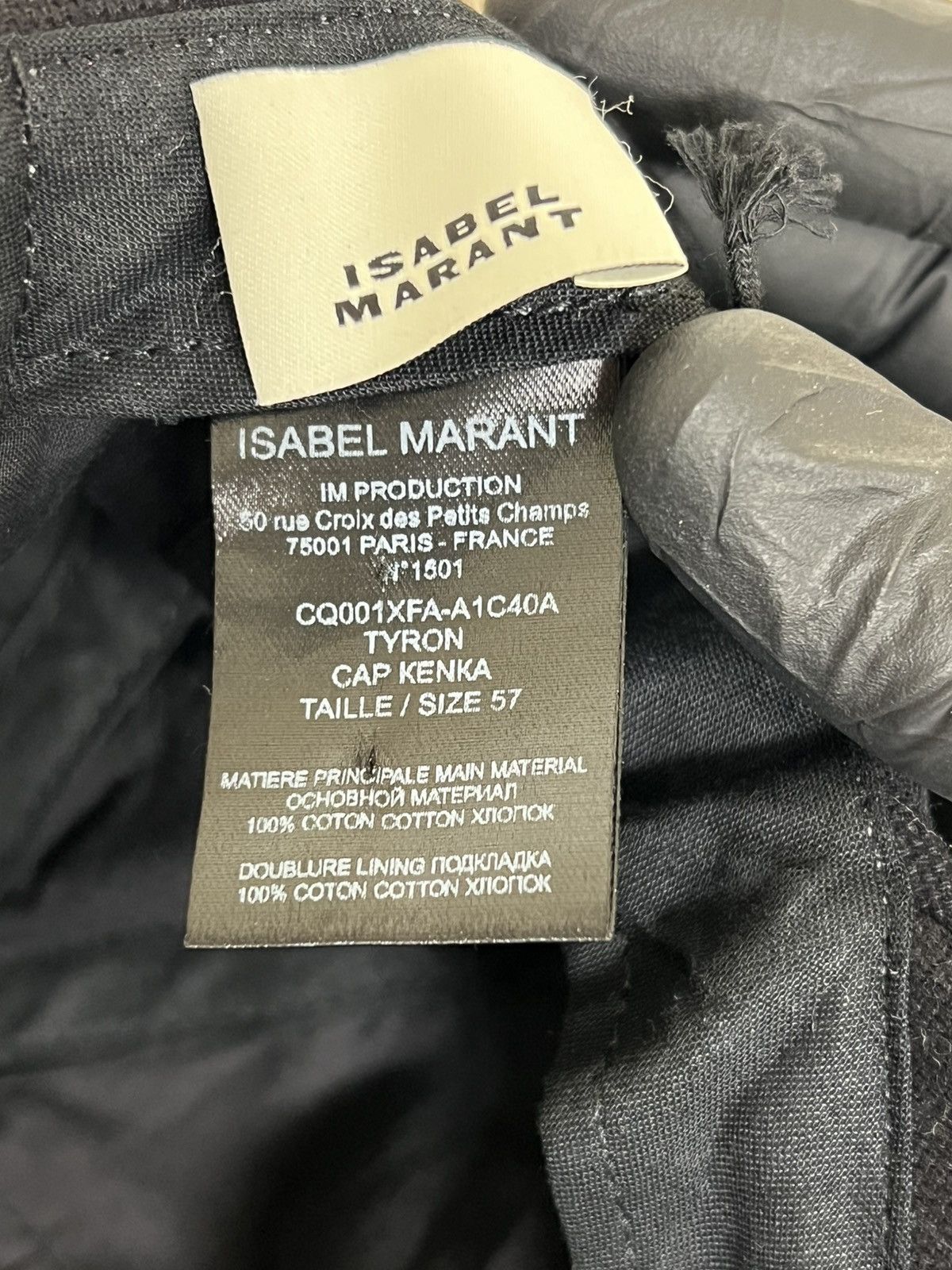 Isabel Marant Isabel Marant Tyron Logo Baseball Cap Black NWT Size ONE SIZE - 6 Thumbnail