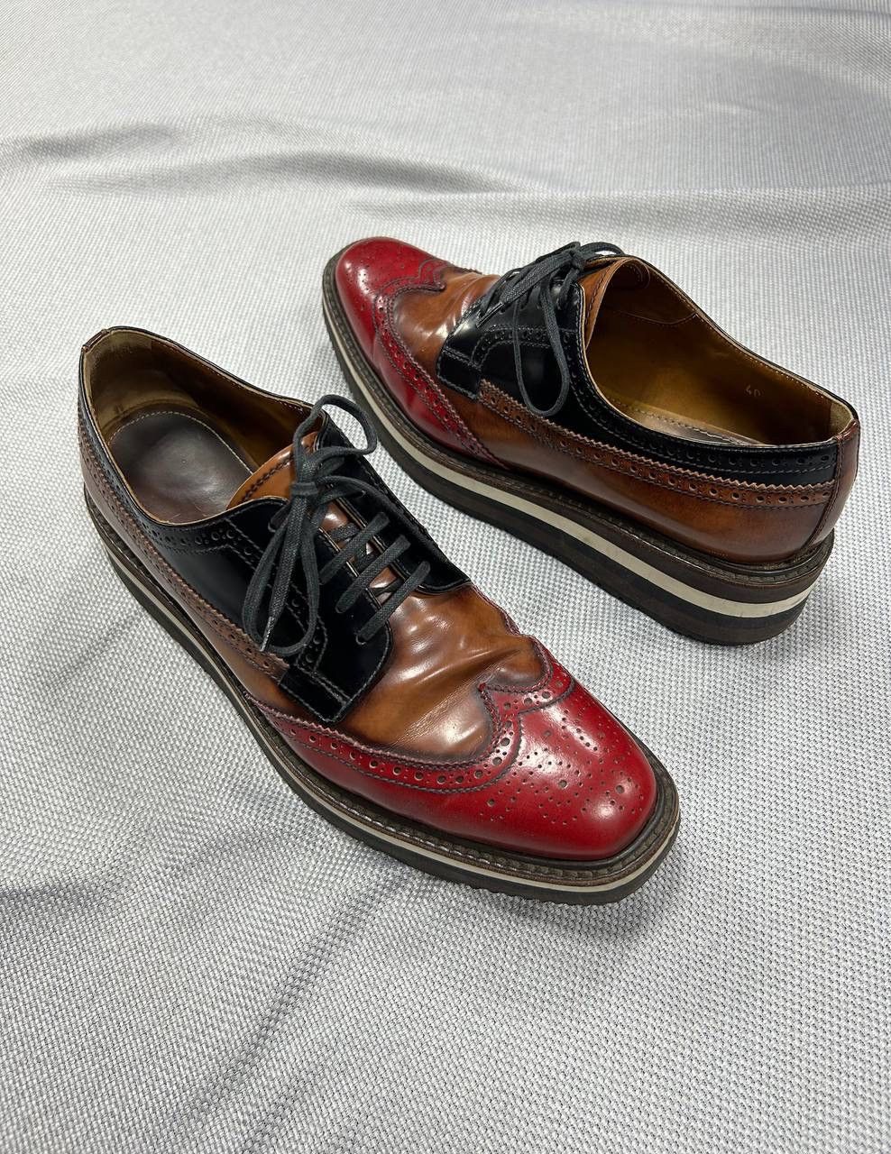 Prada Prada Platform Derby Shoes Size US 7 / EU 40 - 8 Thumbnail