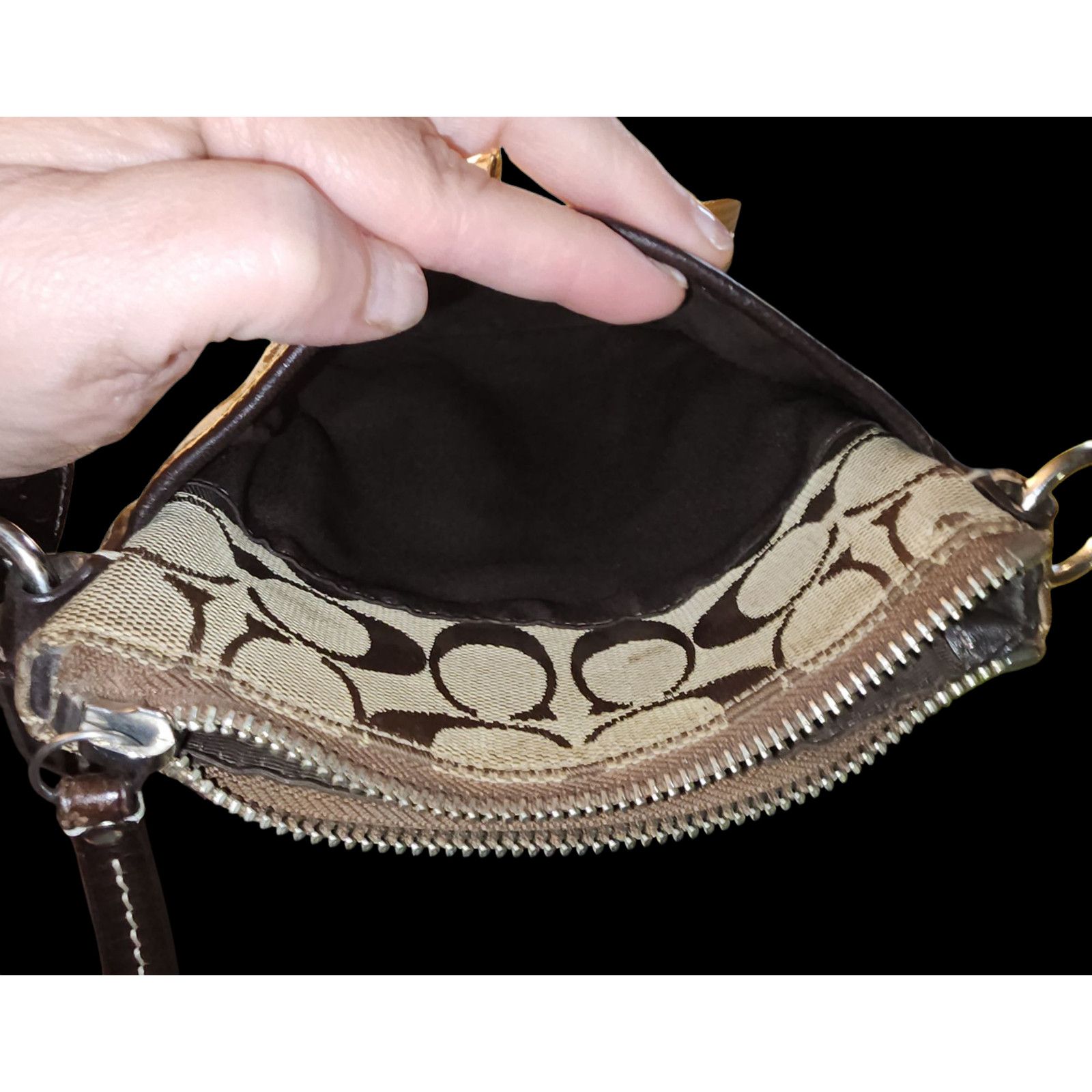Coach Coach crossbody canvas tan brown vintage three compartments Size ONE SIZE - 8 Thumbnail