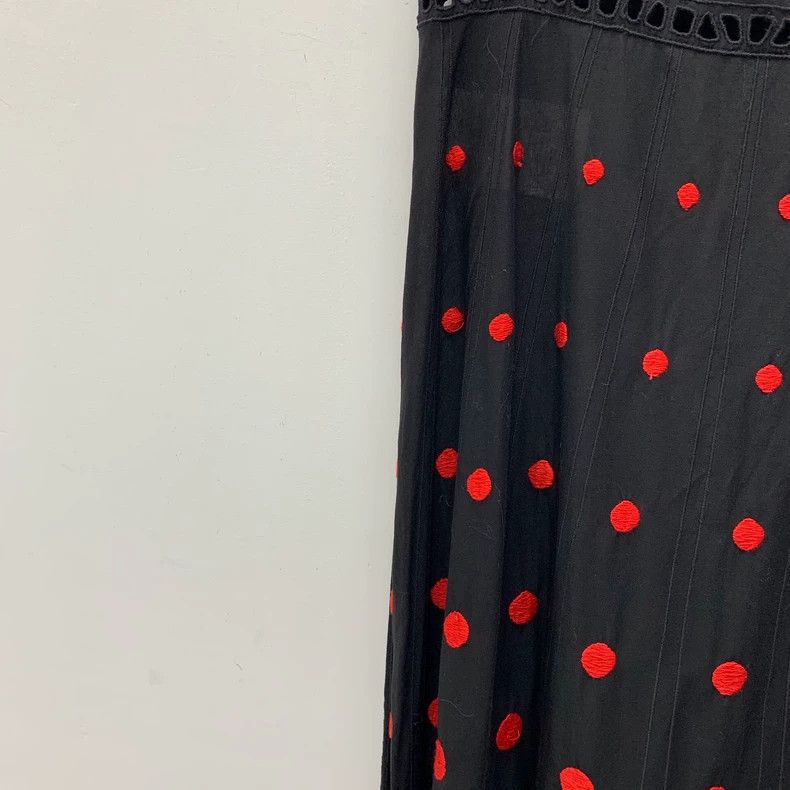 Dior Dior Black polka dot full-printed cotton strap dress Size XS / US 0-2 / IT 36-38 - 4 Thumbnail