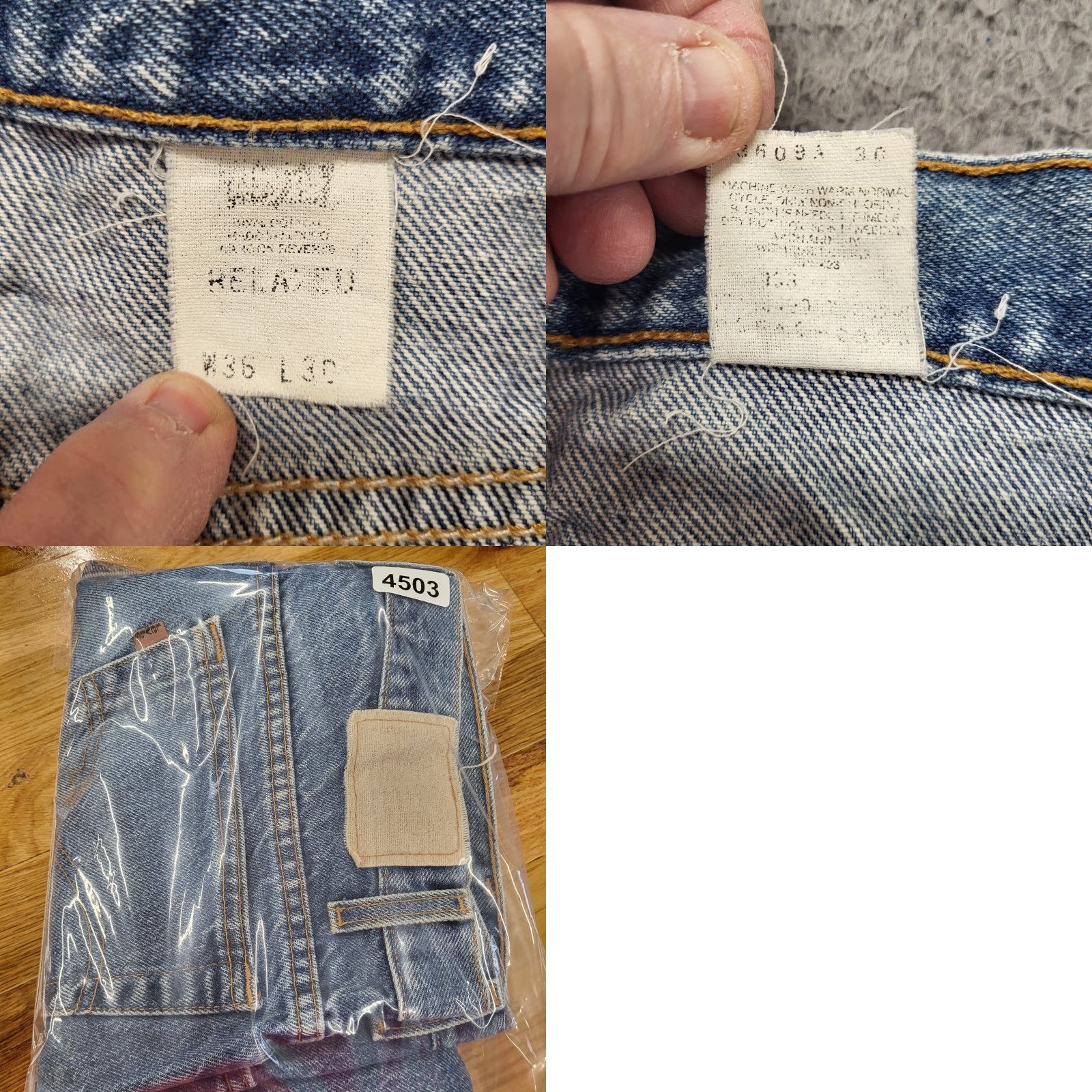 Levi's VINTAGE Levi's 505 Jeans Men’s 36x30 Blue Relaxed Fit Brown Tab Made In USA Jeans Mens 36x30 Blue Relaxed Fit 505 USA 90s Size US 36 / EU 52 - 9 Thumbnail