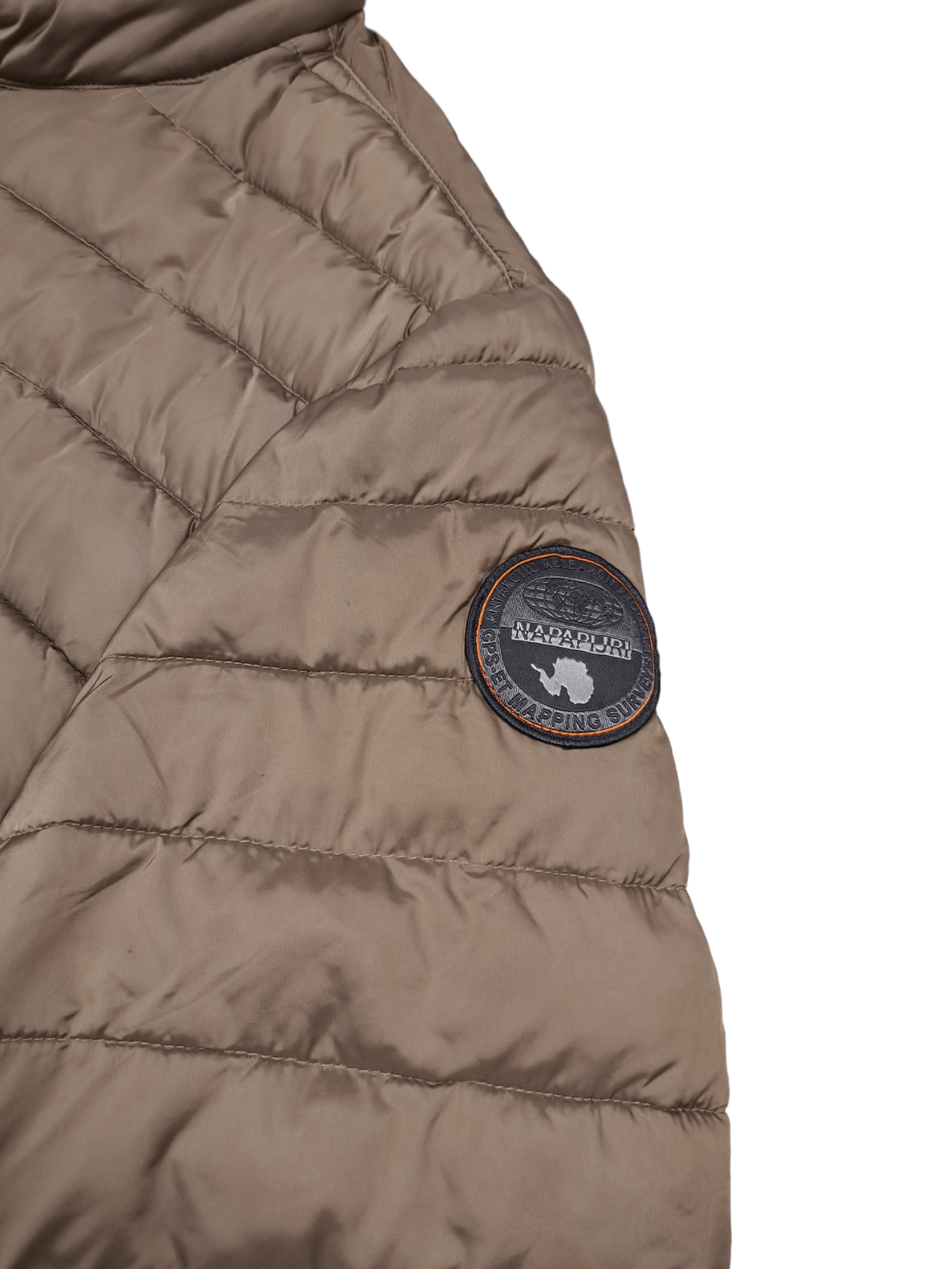 Napapijri × Vintage 💎 Napapijri Brown Outdoor Puffer Light Jacket Size XL Logo Size US XL / EU 56 / 4 - 6 Thumbnail