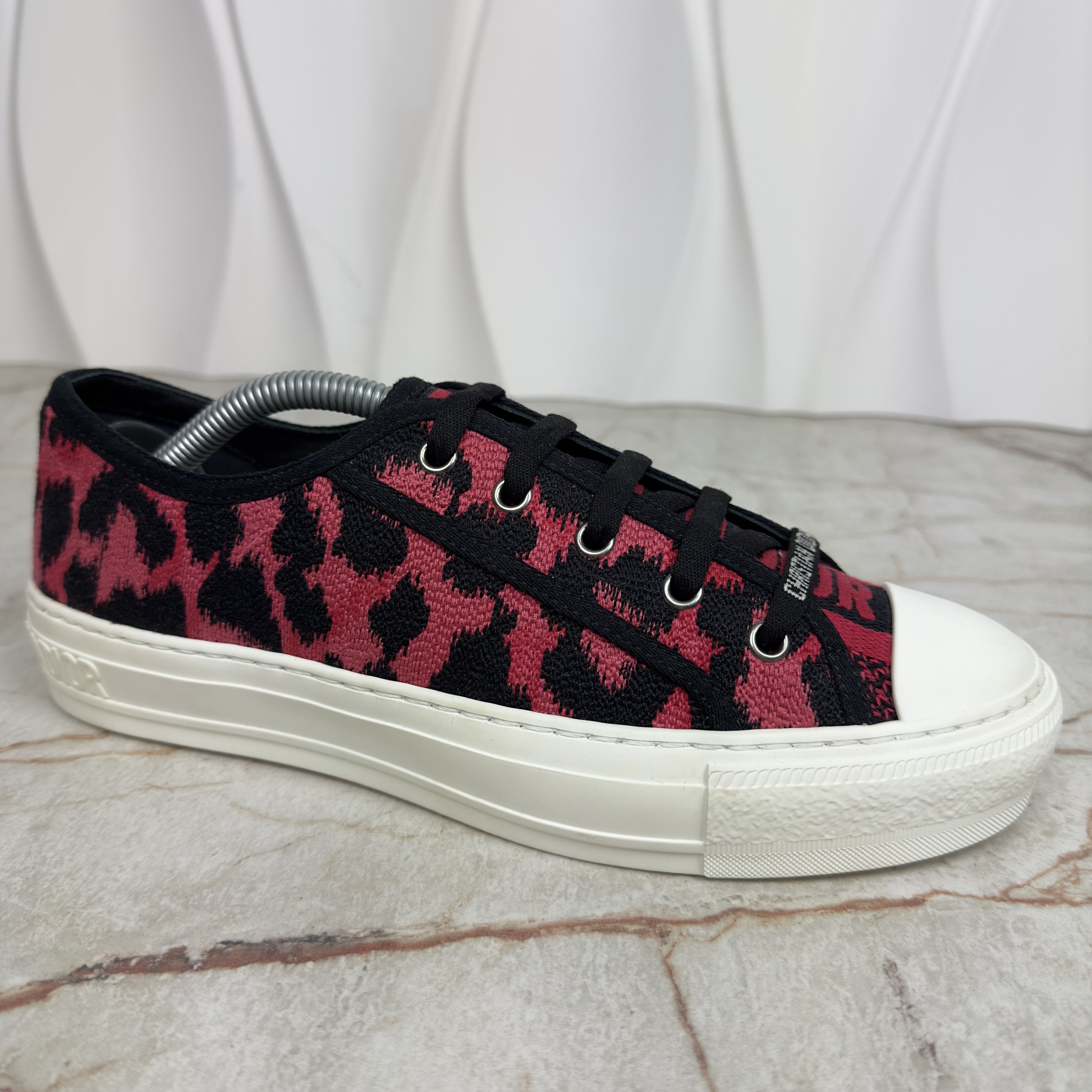 Dior Dior Walk N Dior Trainer Sneakers Leopard Fabric Size US 8.5 / IT 38.5 - 7 Thumbnail