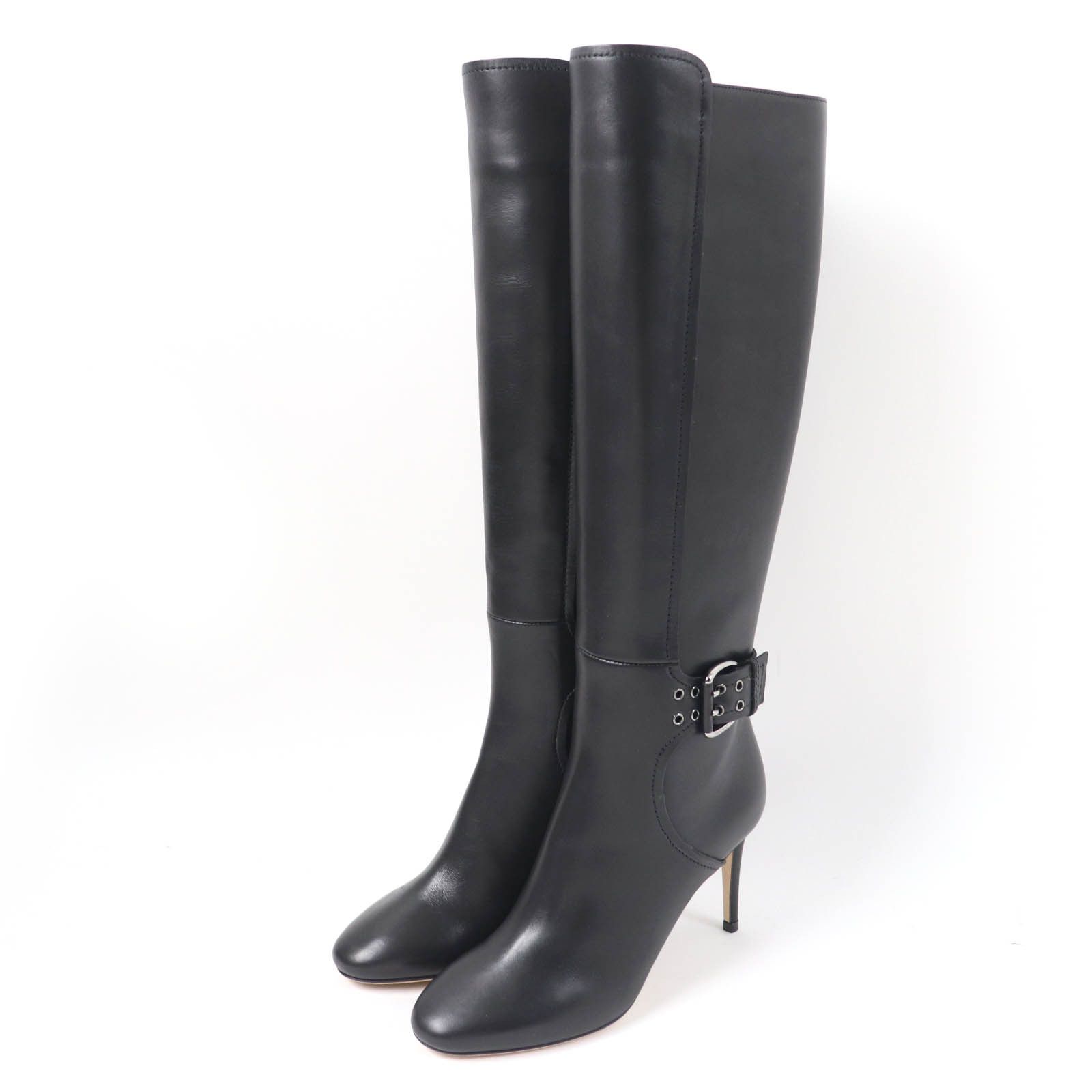 Jimmy Choo Jimmy Choo Jimmy Choo DARWIN 85 Soft Calf Leather Knee-high Boots Leather Shoes Size ONE SIZE - 1 Thumbnail