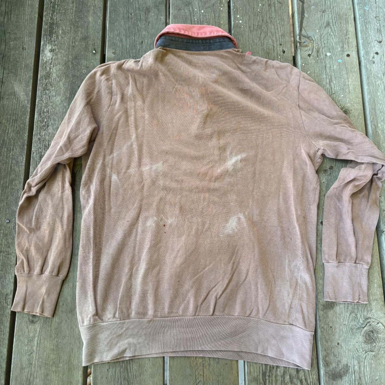 Vintage True vintage 60s collared cotton mens sweatshirt, two tone Size US L / EU 52-54 / 3 - 6 Thumbnail