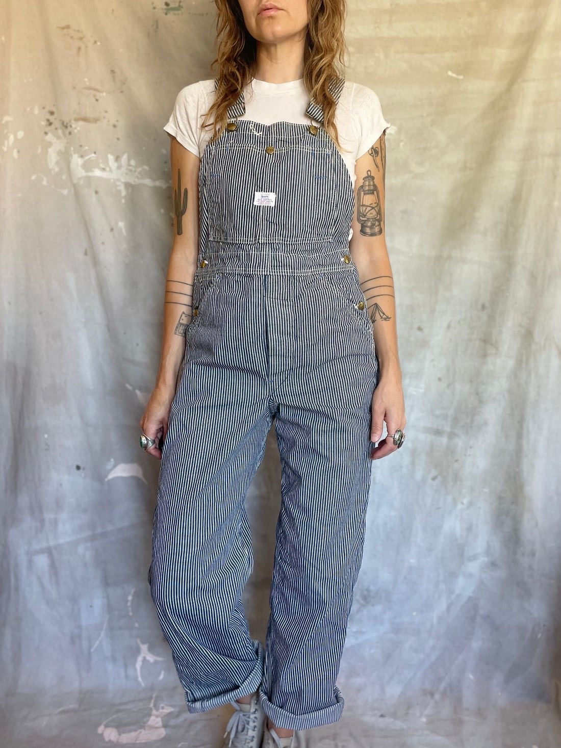 Sears Vintage 60s Sears Roebuck Overall Hickory Striped Size US 32 / EU 48 - 3 Thumbnail