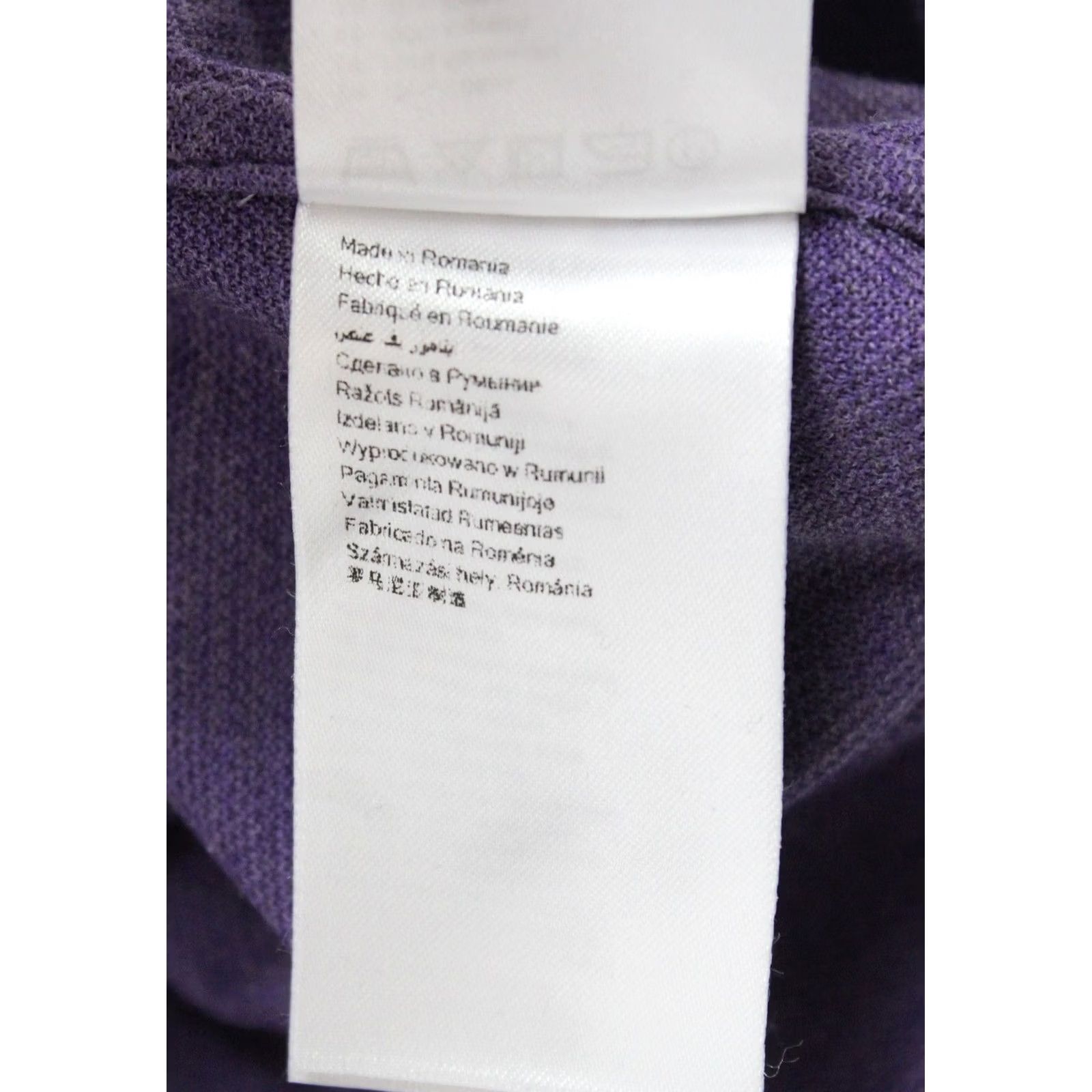 Eton Eton Formal Shirt Men Large Tricot Melange Button Up Spread Purple Size 42R - 7 Thumbnail