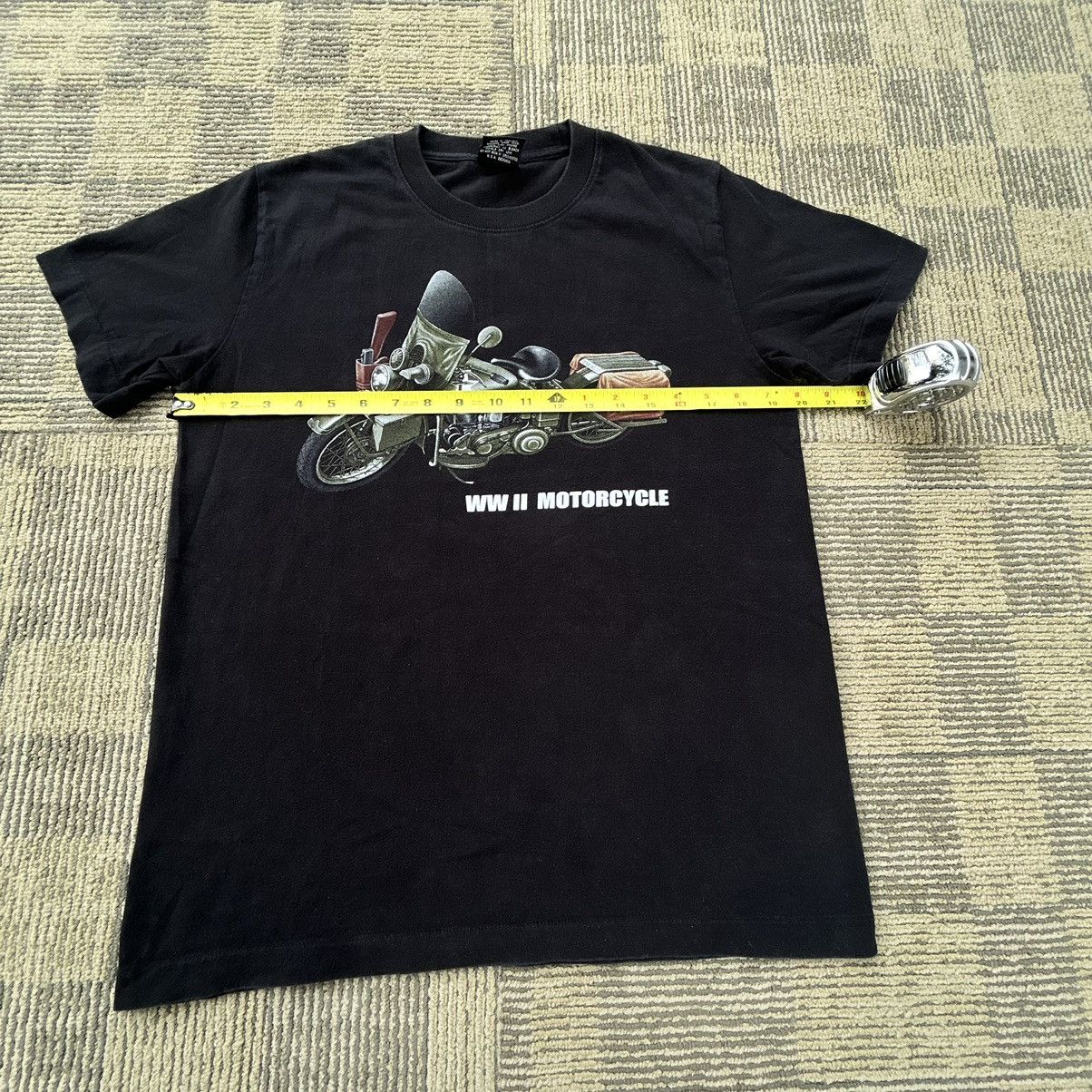 Vintage Vtg 90’s WWII Motorcycle Spell-Out Black T-Shirt Size US S / EU 44-46 / 1 - 3 Thumbnail
