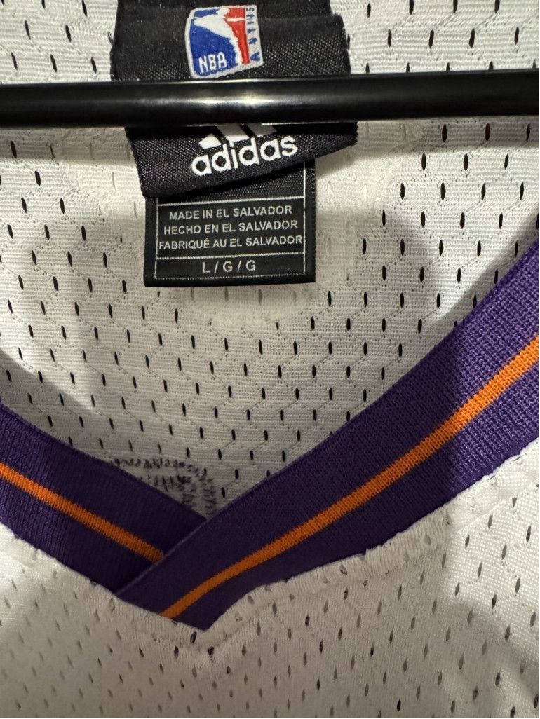Adidas Phoenix Suns Steve Nash #13 Adidas Jersey White Men Sz L Size US L / EU 52-54 / 3 - 8 Thumbnail