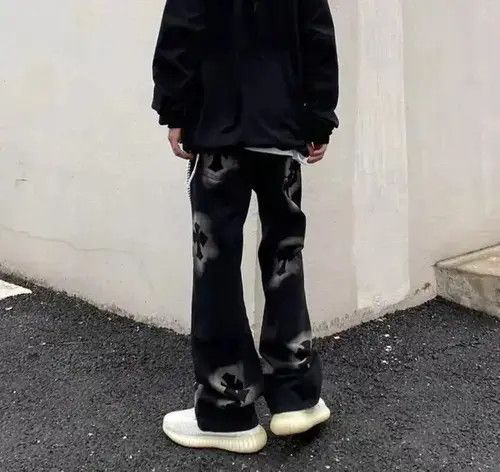 Japanese Brand × Jean vintage street cross print jeans Size US 32 / EU 48 - 3 Thumbnail