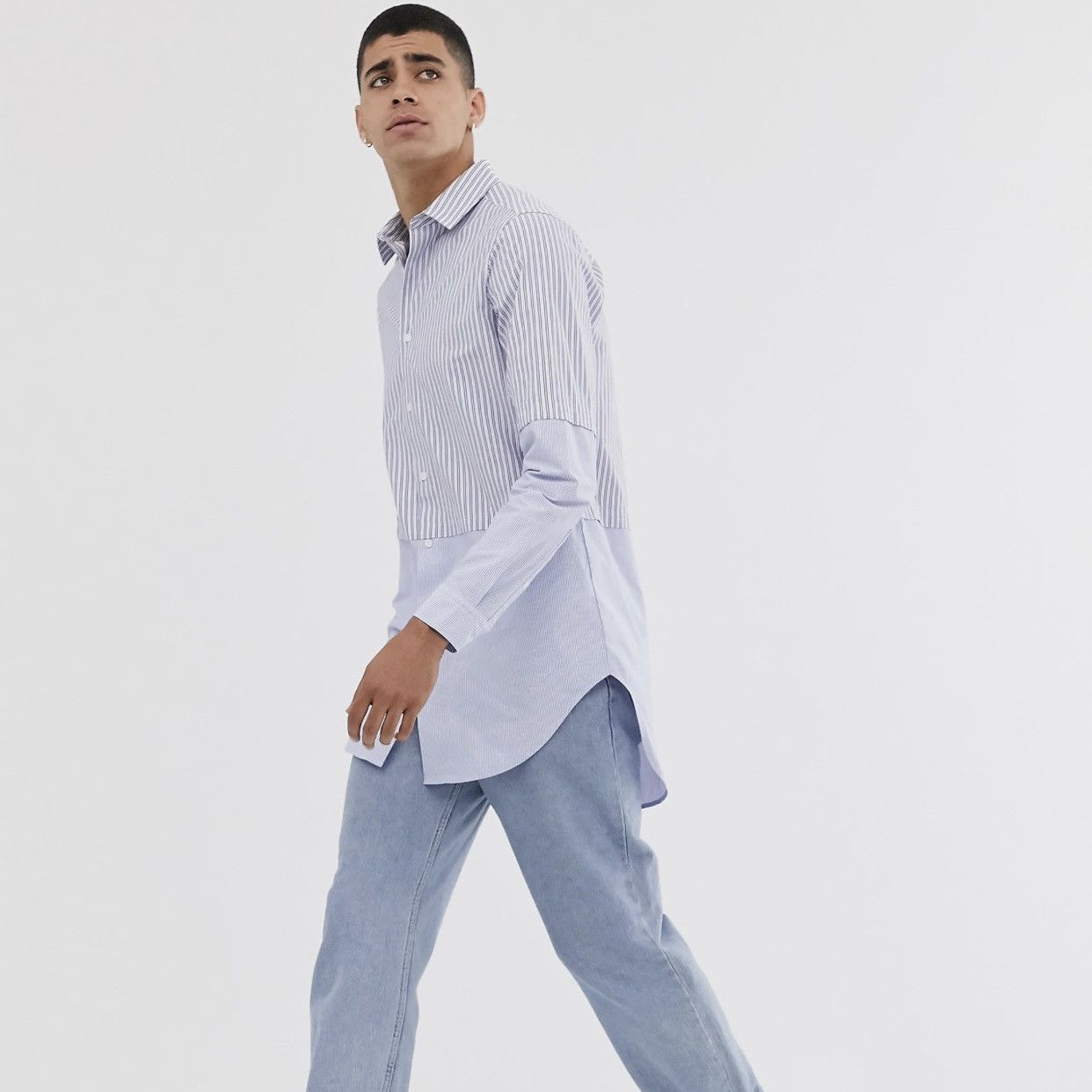 Asos ASOS Mix/Match Stripe Shirt Size US S / EU 44-46 / 1 - 7 Thumbnail