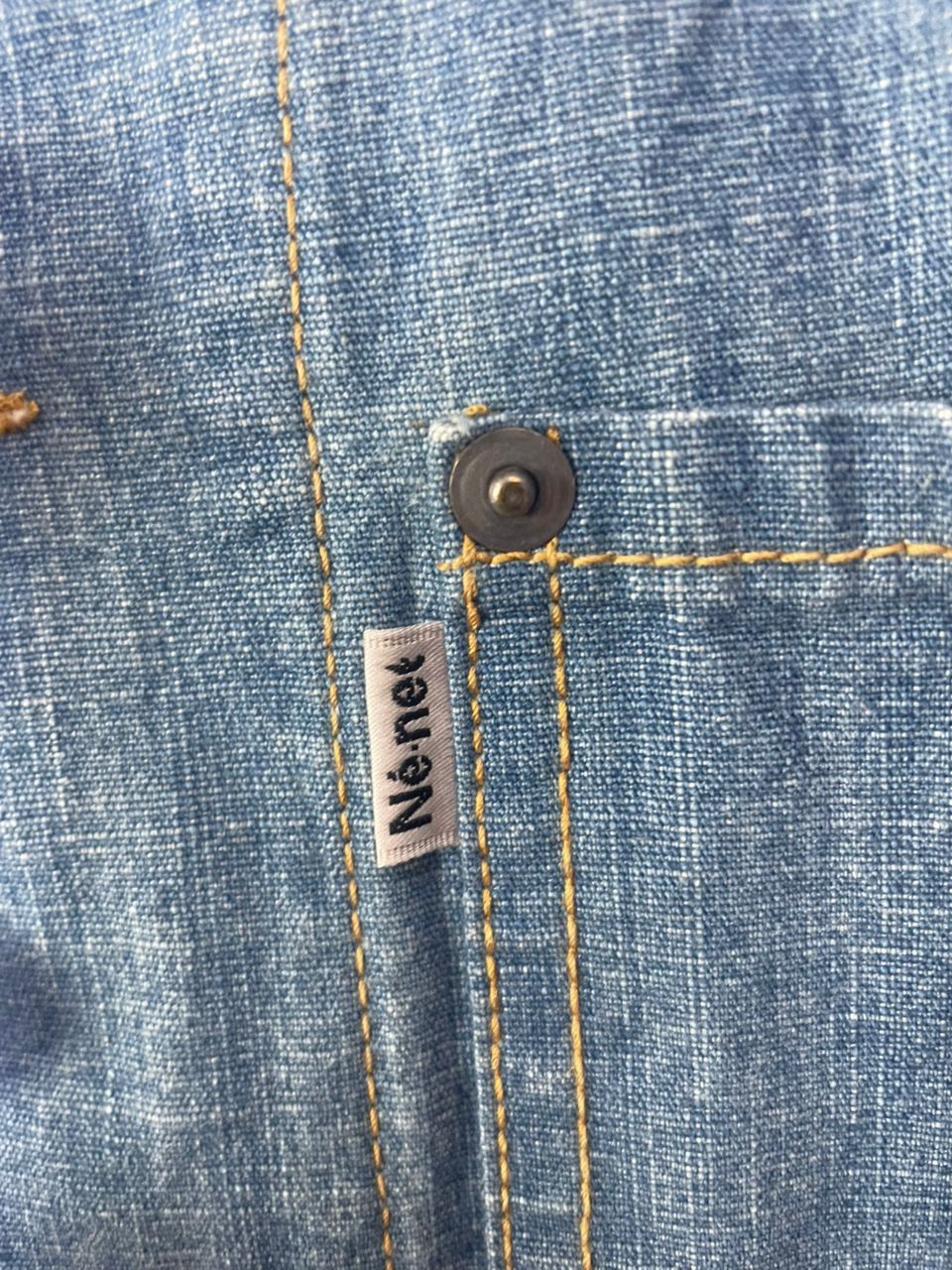 Issey Miyake × Japanese Brand × Ne-Net Ne-Net Issey Miyake Blue Denim Jacket Size US M / EU 48-50 / 2 - 2 Thumbnail