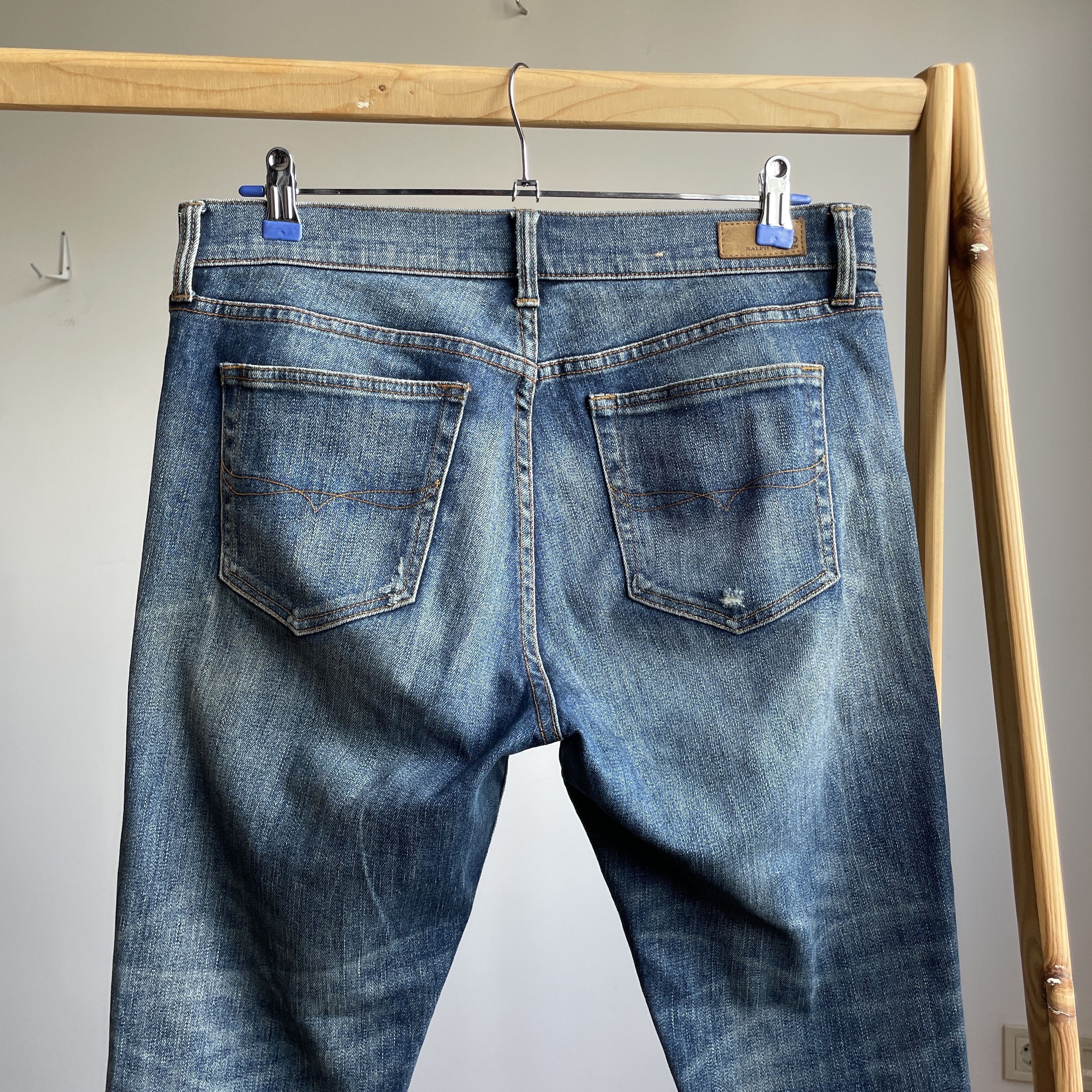Polo Ralph Lauren Polo Ralph Lauren Womens Tompkins Skinny Distressed Denim Size 32" / US 10 / IT 46 - 4 Thumbnail