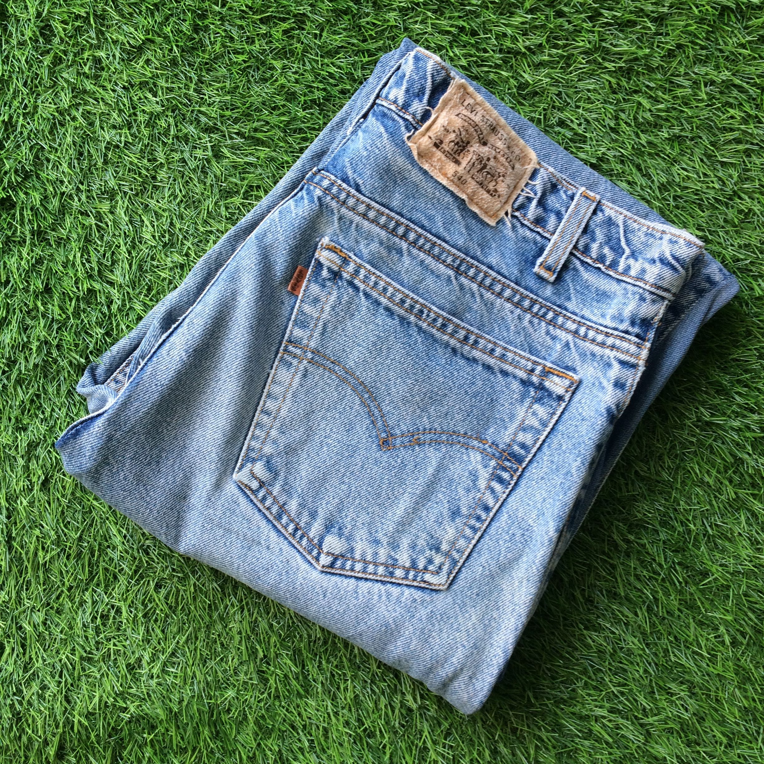 Jean Hippie Flare Los Angeles Patch Light Wash Levis #D-806 Size US 36 / EU 52 - 13 Thumbnail