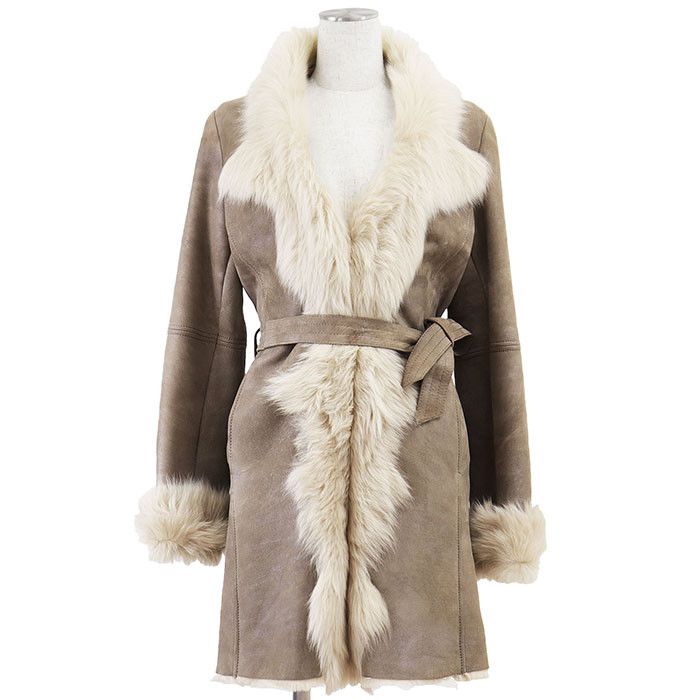 Other Other NORTH BEACH Shearling Coat Natural Material Outerwear DUTY FREE for USA Size ONE SIZE - 1 Thumbnail