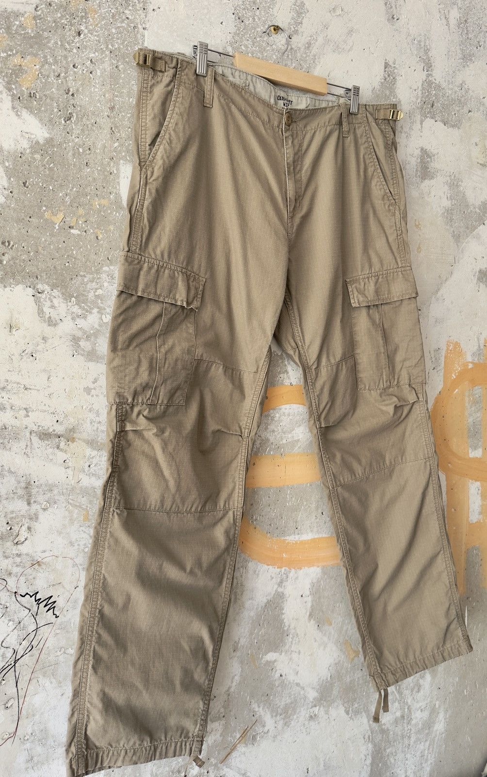 Carhartt WIP Beige Ripstop Aviation Cargo Pants Size 36