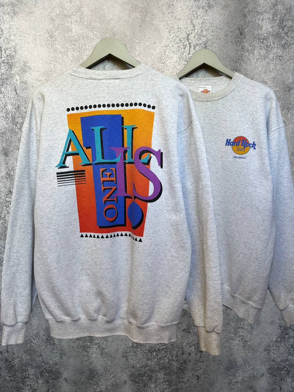Hard Rock Cafe Hard Rock Cafe Orlando Made Usa "All Is One" Sweatshirt y2k Size US L / EU 52-54 / 3 - 1 Thumbnail