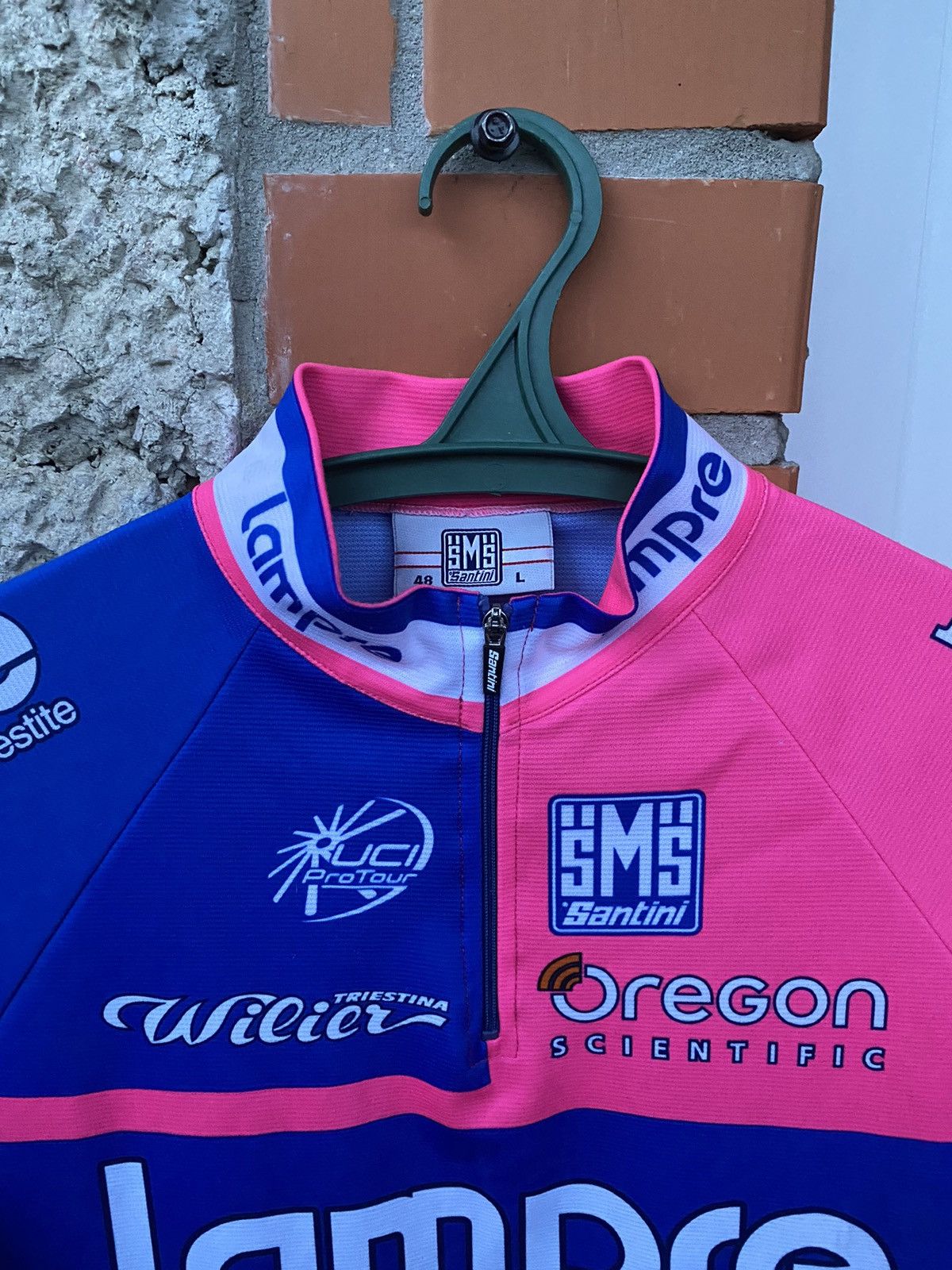 Bicycle Lampre Farnese Vini Kia Uci Pro Tour SMS Santini cycling Size US M / EU 48-50 / 2 - 2 Thumbnail