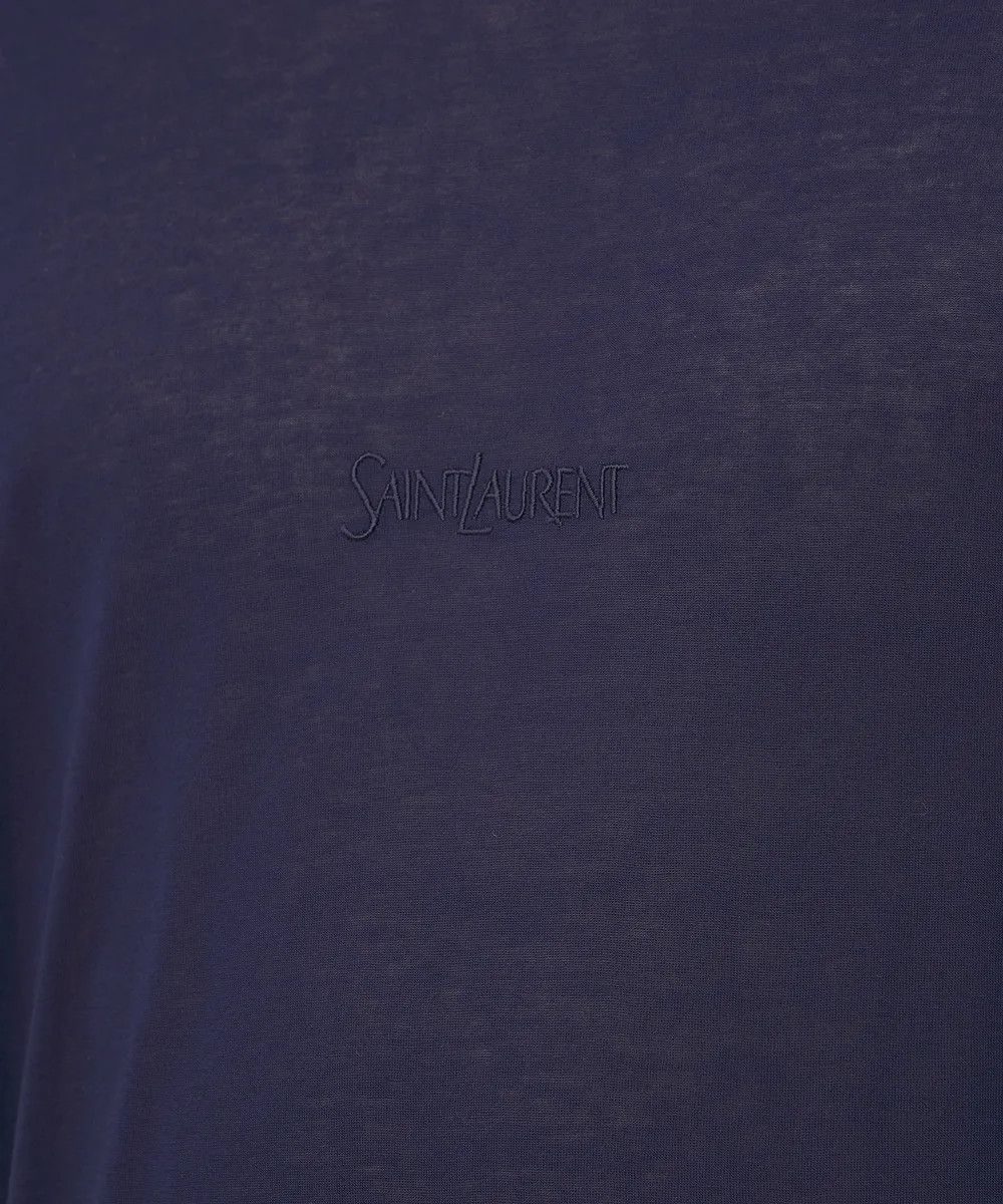 Saint Laurent Paris o1s1wg110625 749102 T-Shirt in Blue Size US XXL / EU 58 / 5 - 5 Thumbnail
