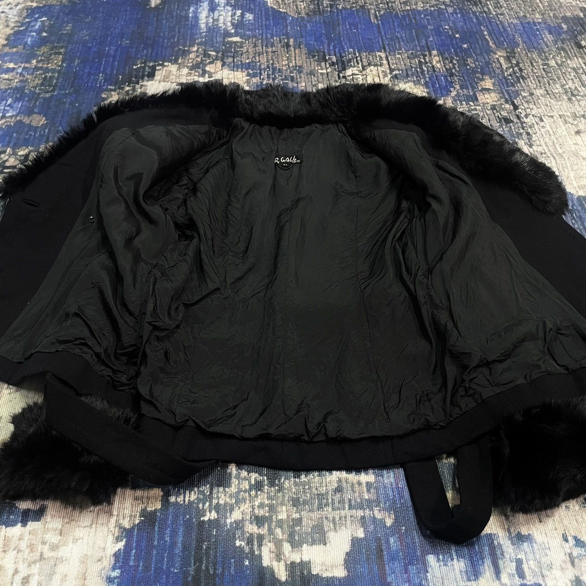 14th Addiction S.R. Gall Tokyo Gothic Punk Fur Coat Button Rick Owens Style Size XS / US 0-2 / IT 36-38 - 15 Thumbnail